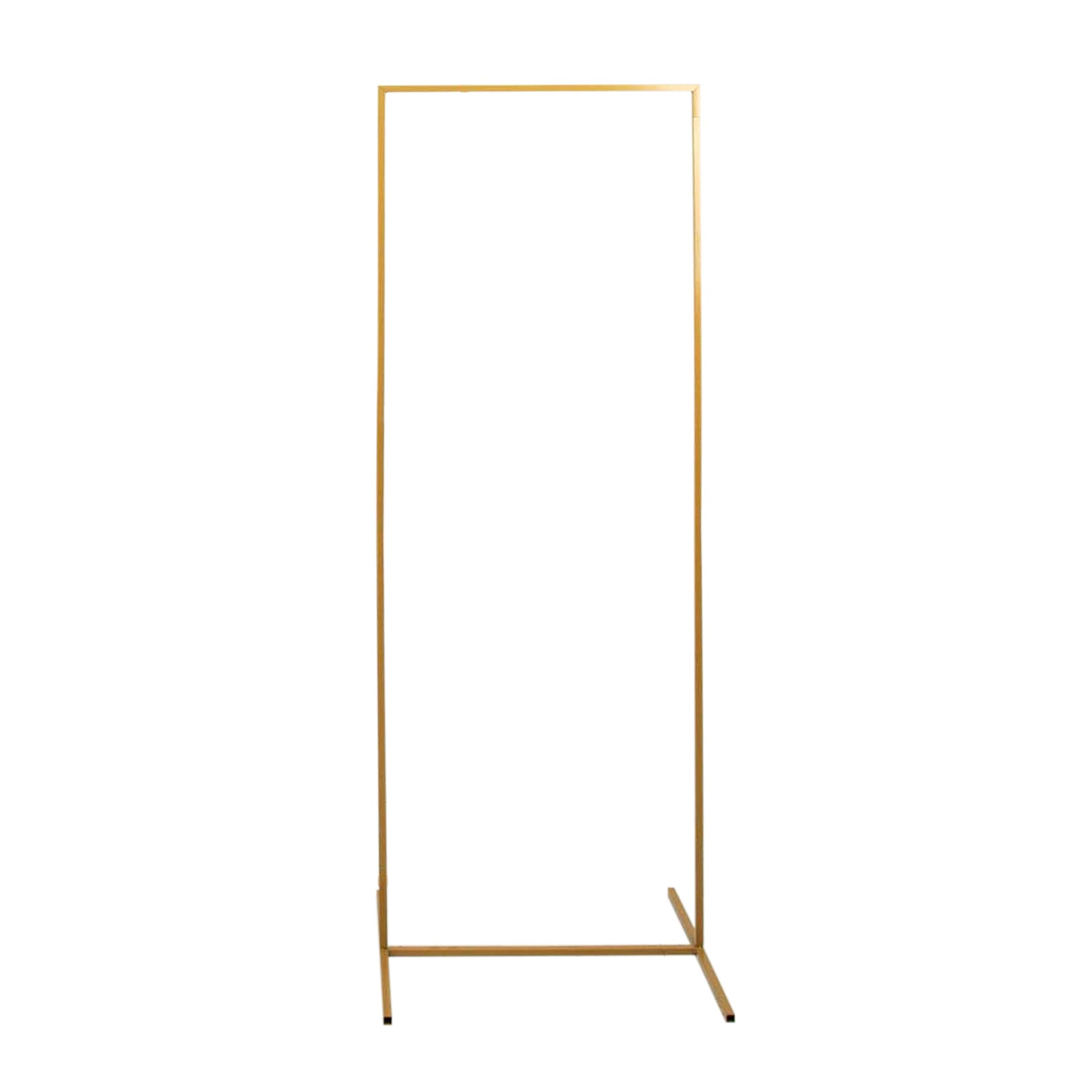 5.5ft Rectangular Gold Metal Frame for Wedding Arch, Floral Display