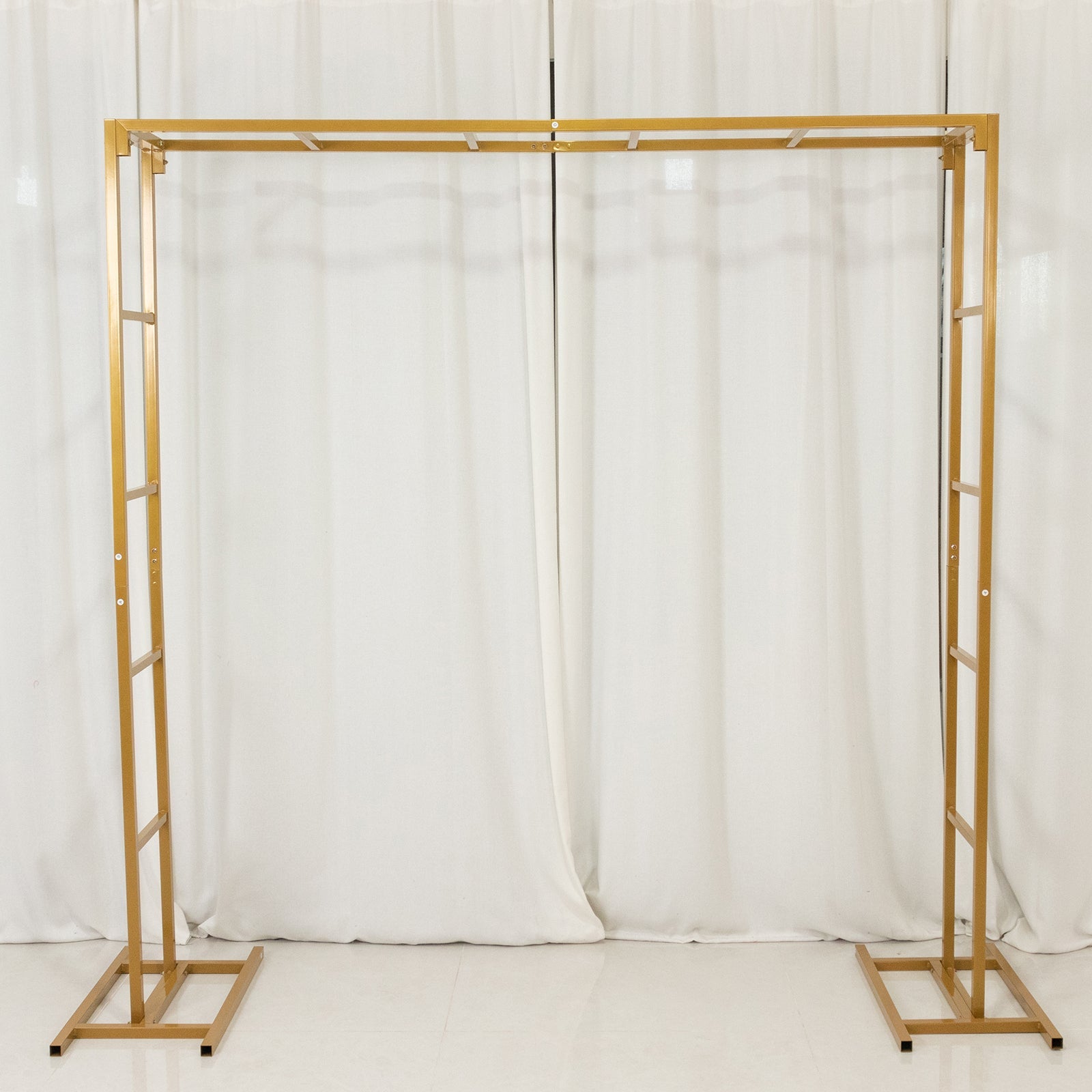 Exclusive 6ft x 6ft Gold Freestanding Square Arbor Backdrop Stand for Table - Ideal for Decor