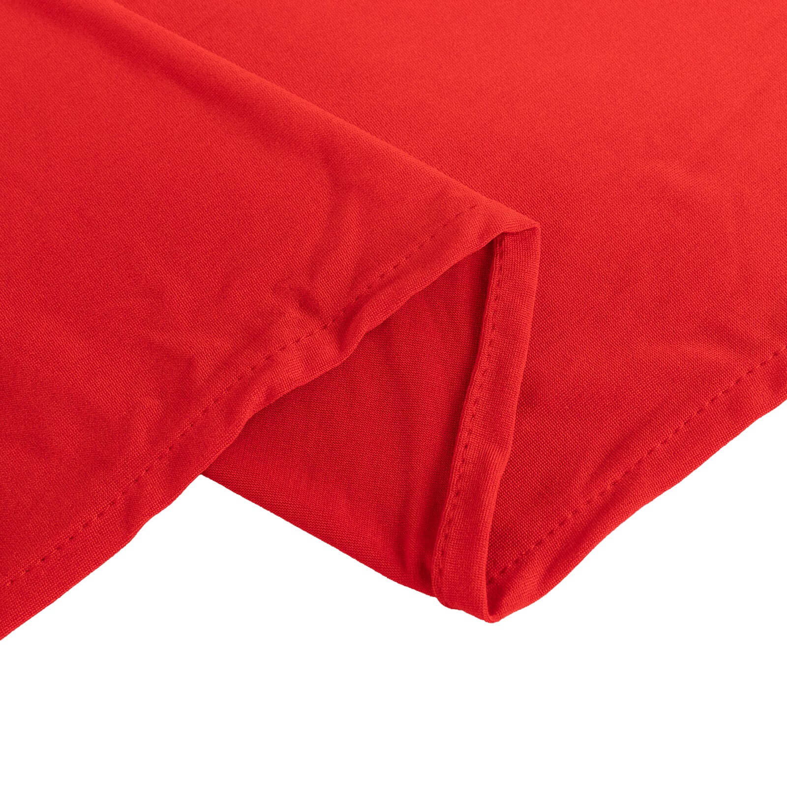Red Durable Stretch Spandex 6ft Round Tablecloth - Form-Fitting Offer