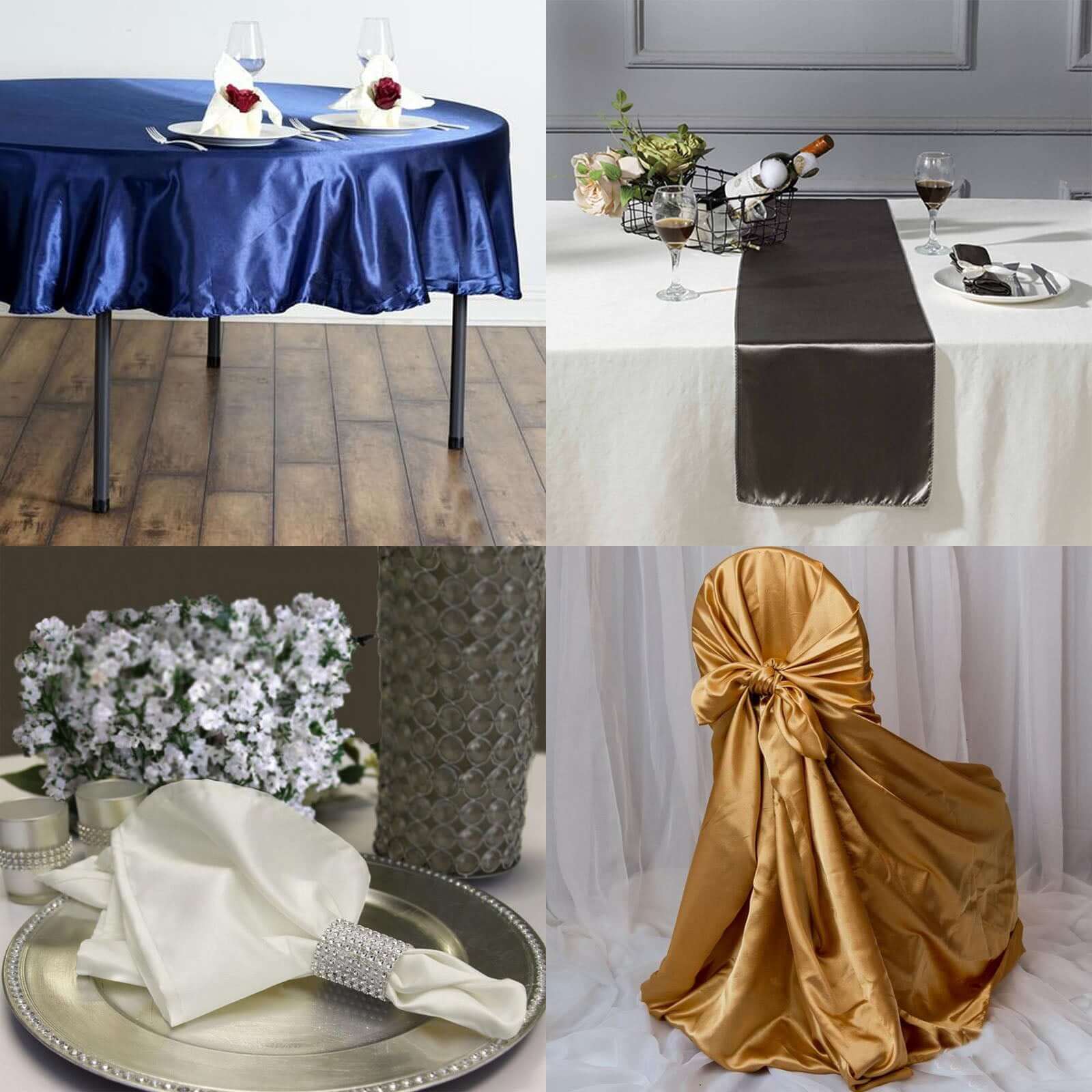 Hot Deal! 10-Yard White Satin Fabric Bolt, 54 Inches Wide