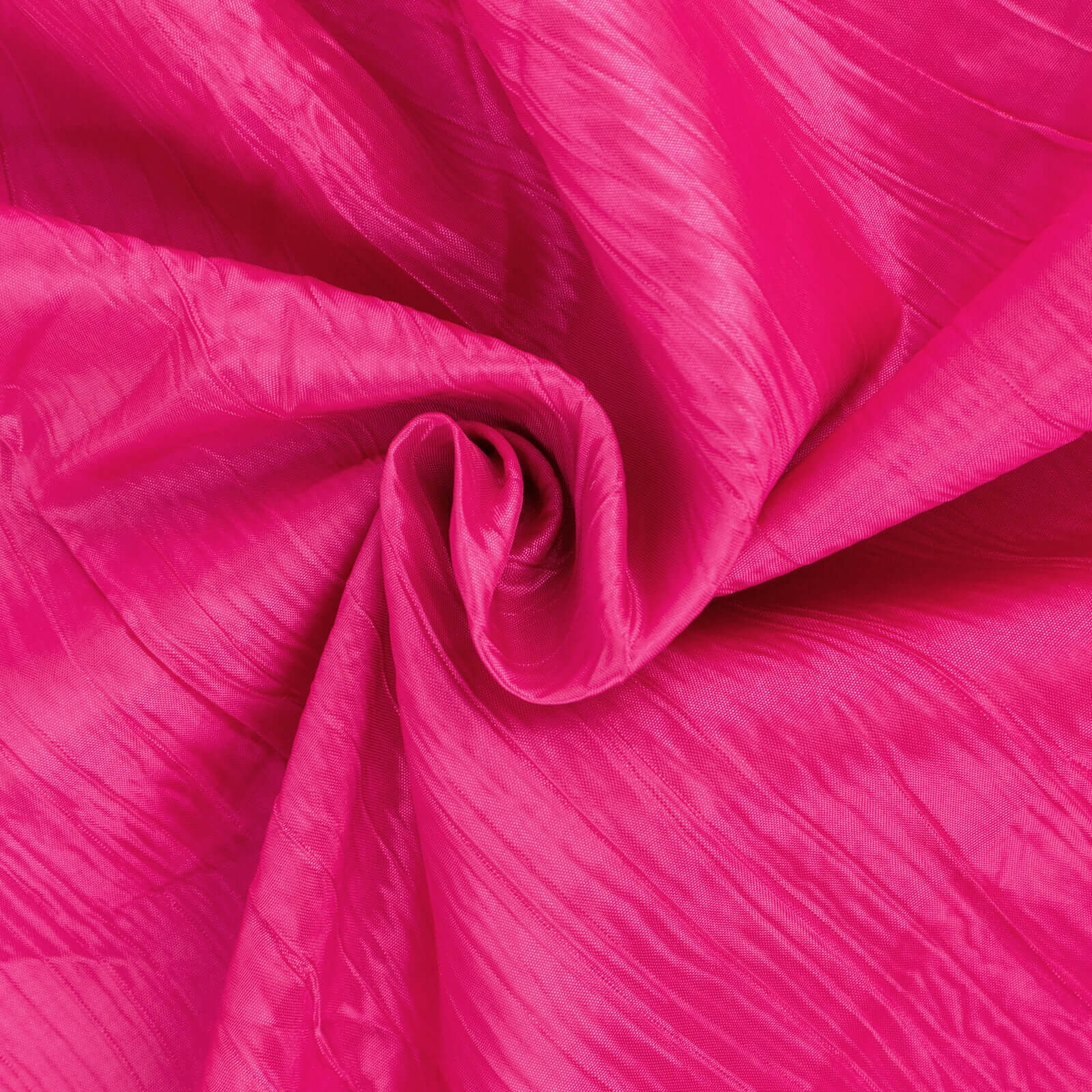 Hot Deal! 54'x10 Yards Fuchsia Accordion Crinkle Taffeta Fabric Bolt