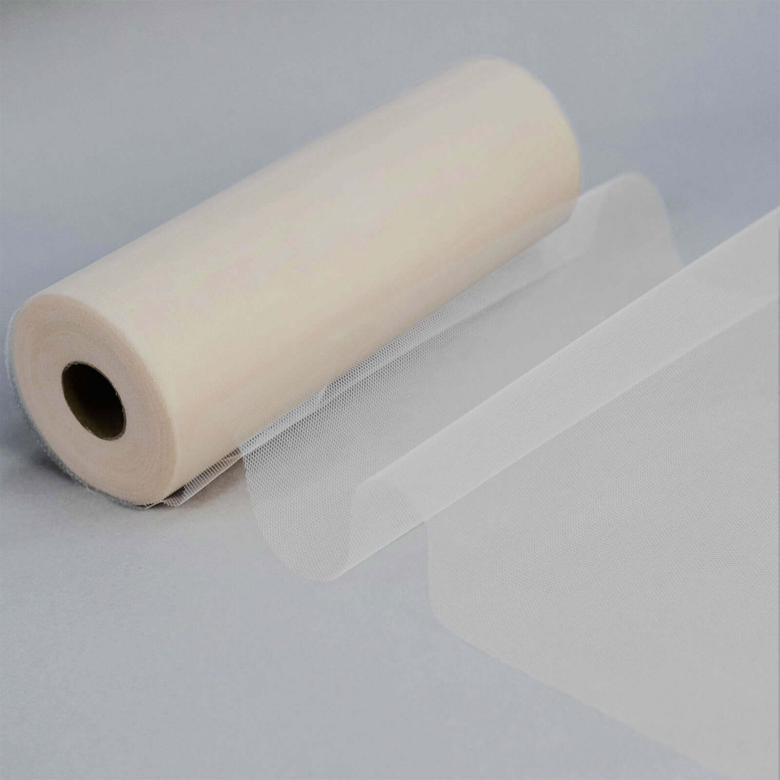 100 Yards of Soft Beige Tulle Fabric Bolt, Ideal for Crafts and Special Occasions