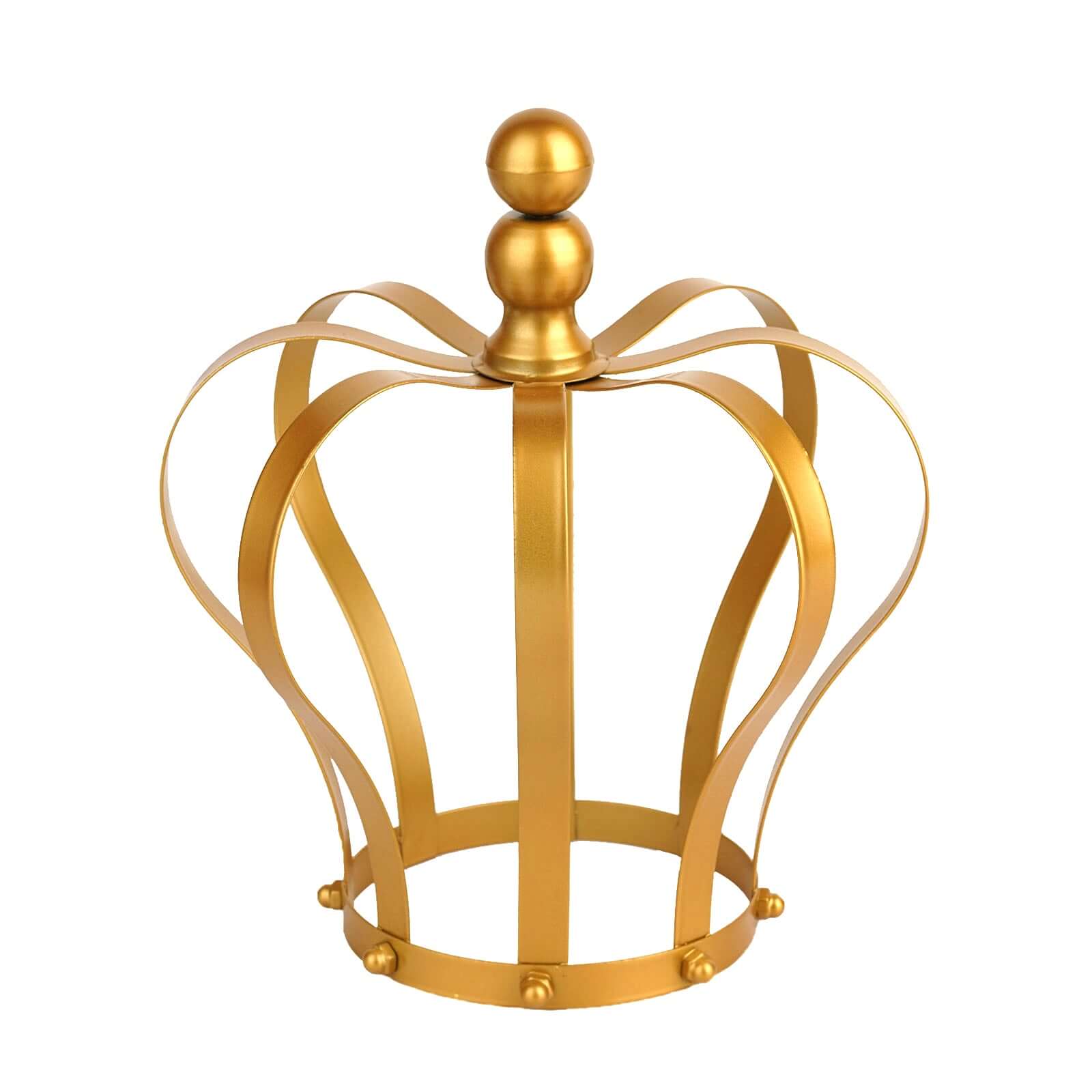 Gold Metal Royal Crown Cake Topper - Ideal for Themed Weddings and Events