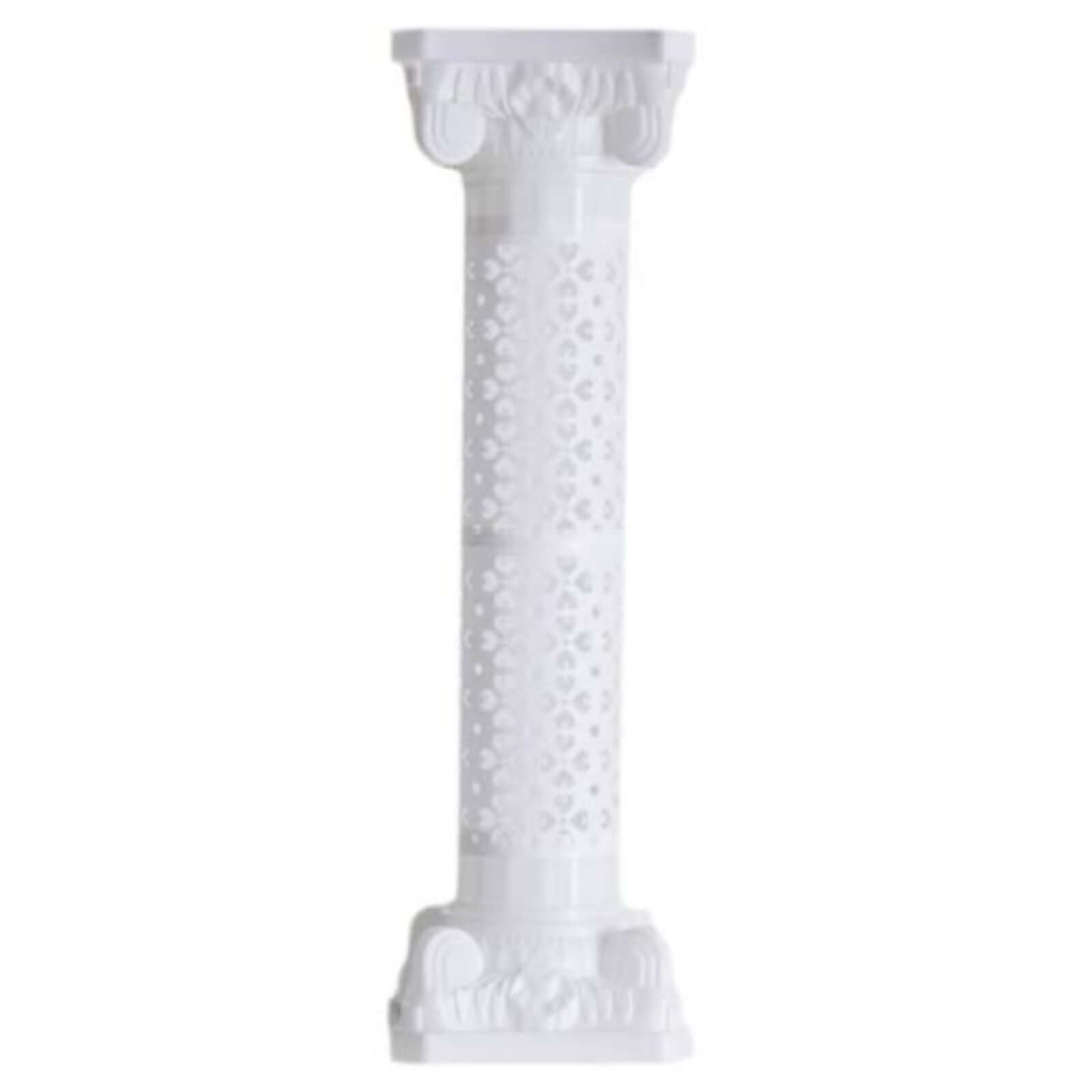 Hot Deal! 4-Pack White Adjustable Venetian Roman Wedding Pedestal Column Plant Stands - PVC