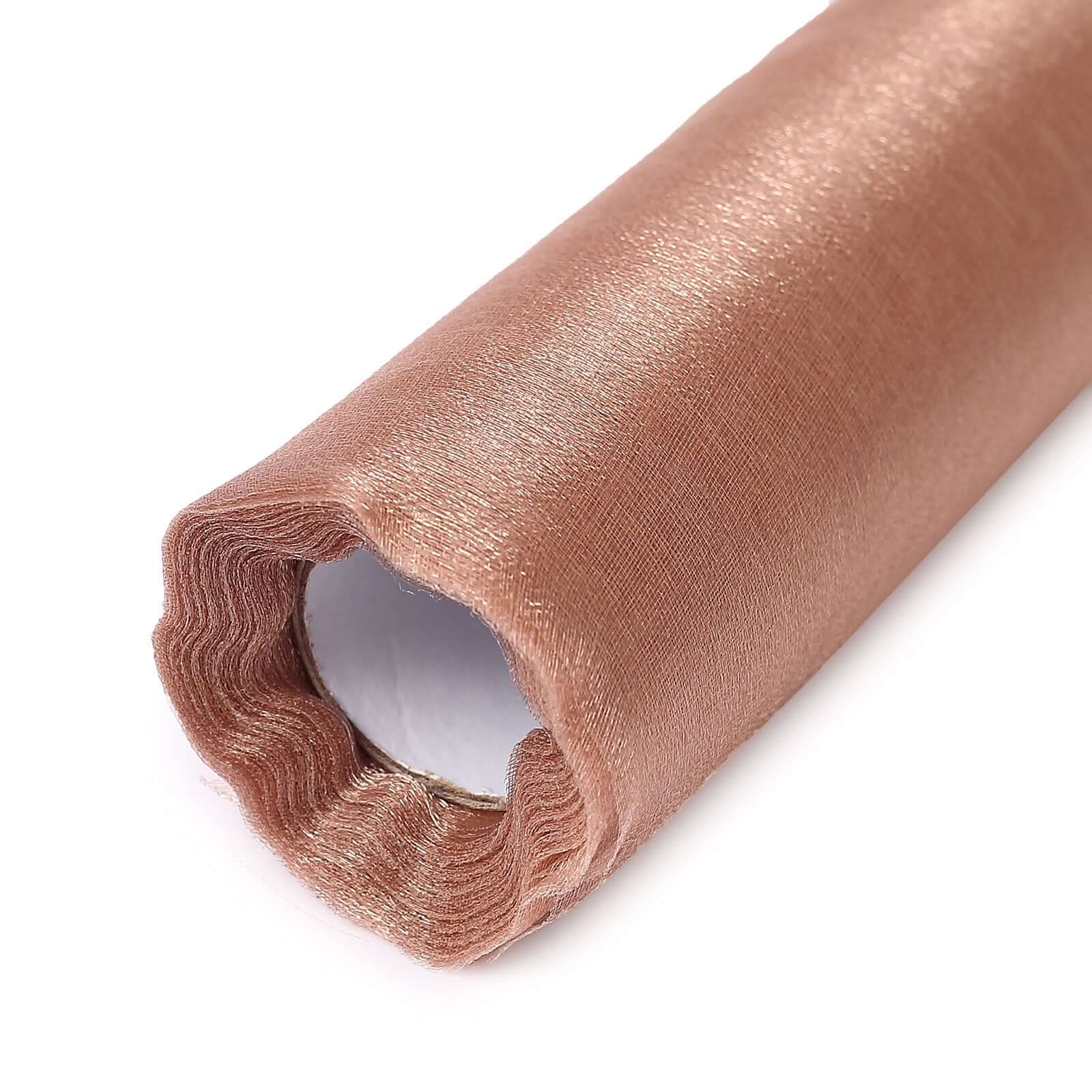 Hot Sale! 12-Foot by 10-Yard Dusty Rose Sheer Chiffon Fabric Bolt for DIY Voile Drapery