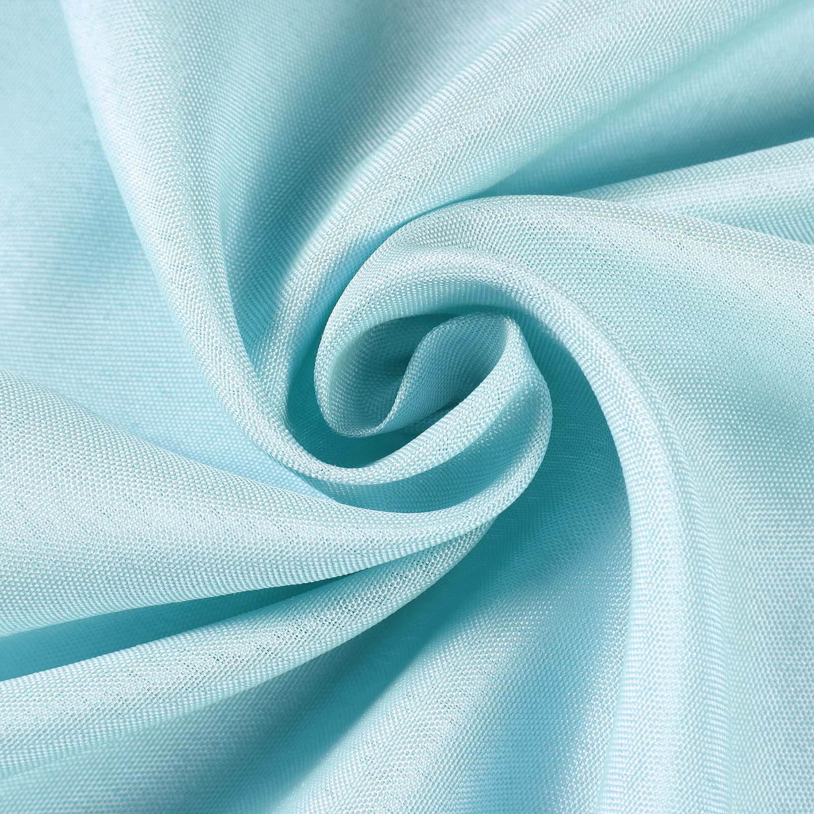 Get 5-Piece Set of Light Blue Polyester Chair Sashes, 6x108 for Decor