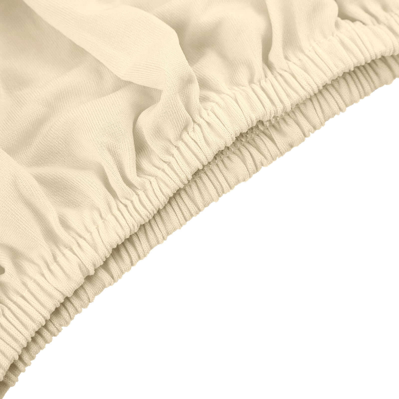 Hot Deal! Set of 5 Stretchable Beige Spandex Cylinder Pedestal Stand Covers, 160 GSM
