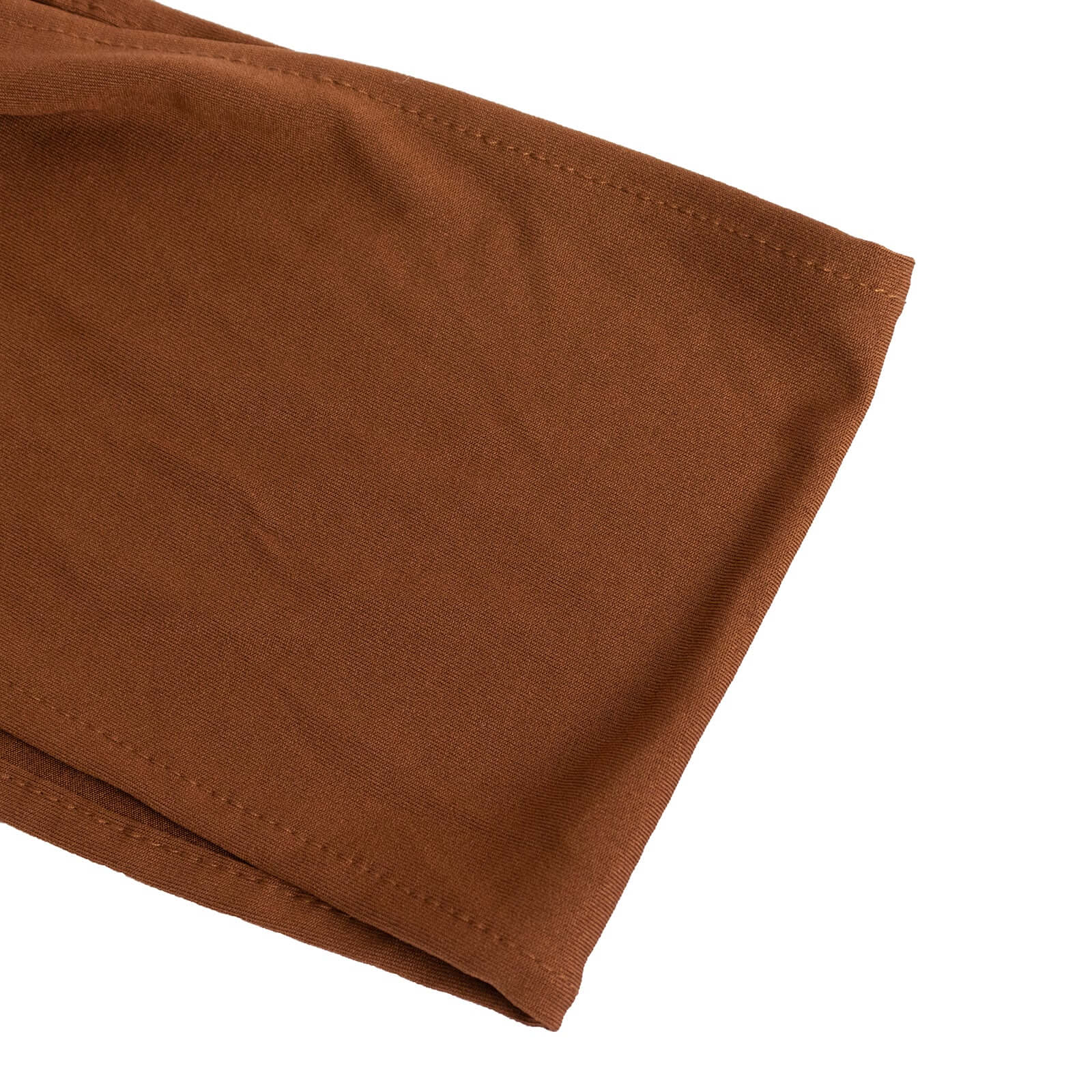 Hot Sale! 5-Piece Set of Reusable Cinnamon Brown Spandex Chair Sashes with Gold Rhinestone Buckles, 5x14