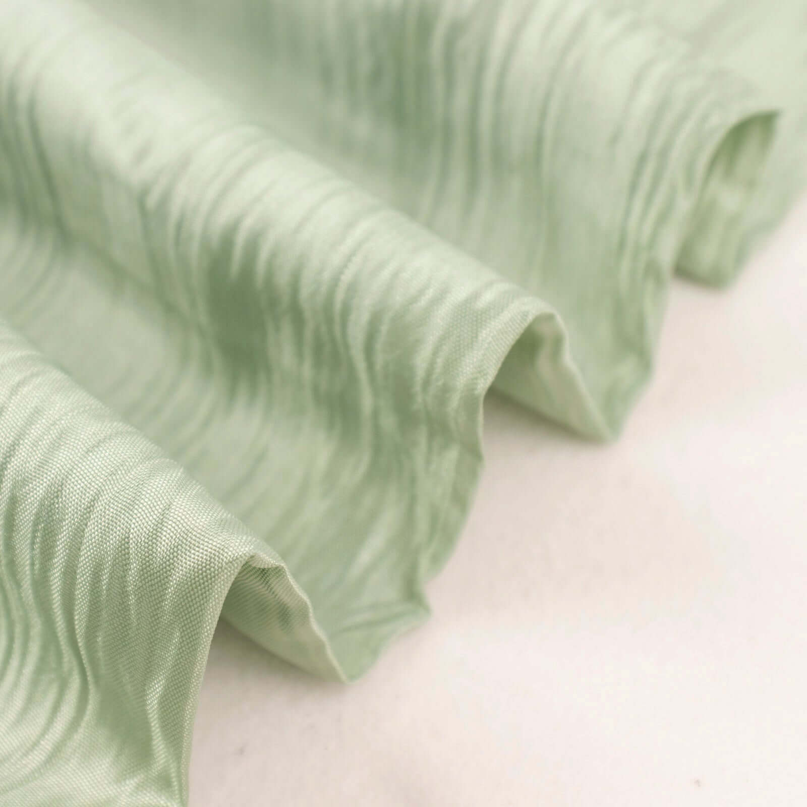 Hot! 54"x10 Yards Sage Green Accordion Crinkle Taffeta Fabric Bolt