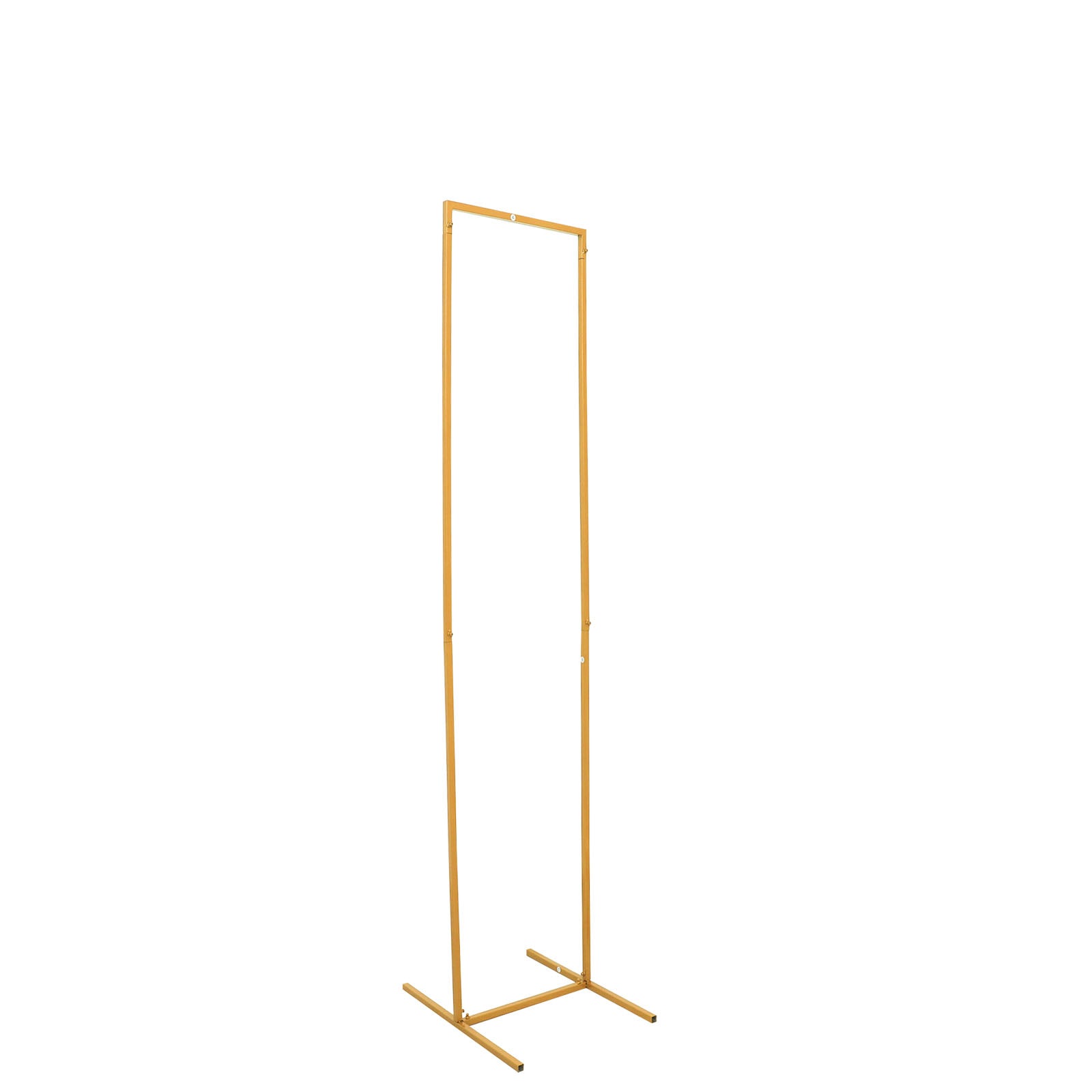 Discount! 4.5ft Slim Gold Metal Rectangular Wedding Arch Backdrop Stand for Floral Display
