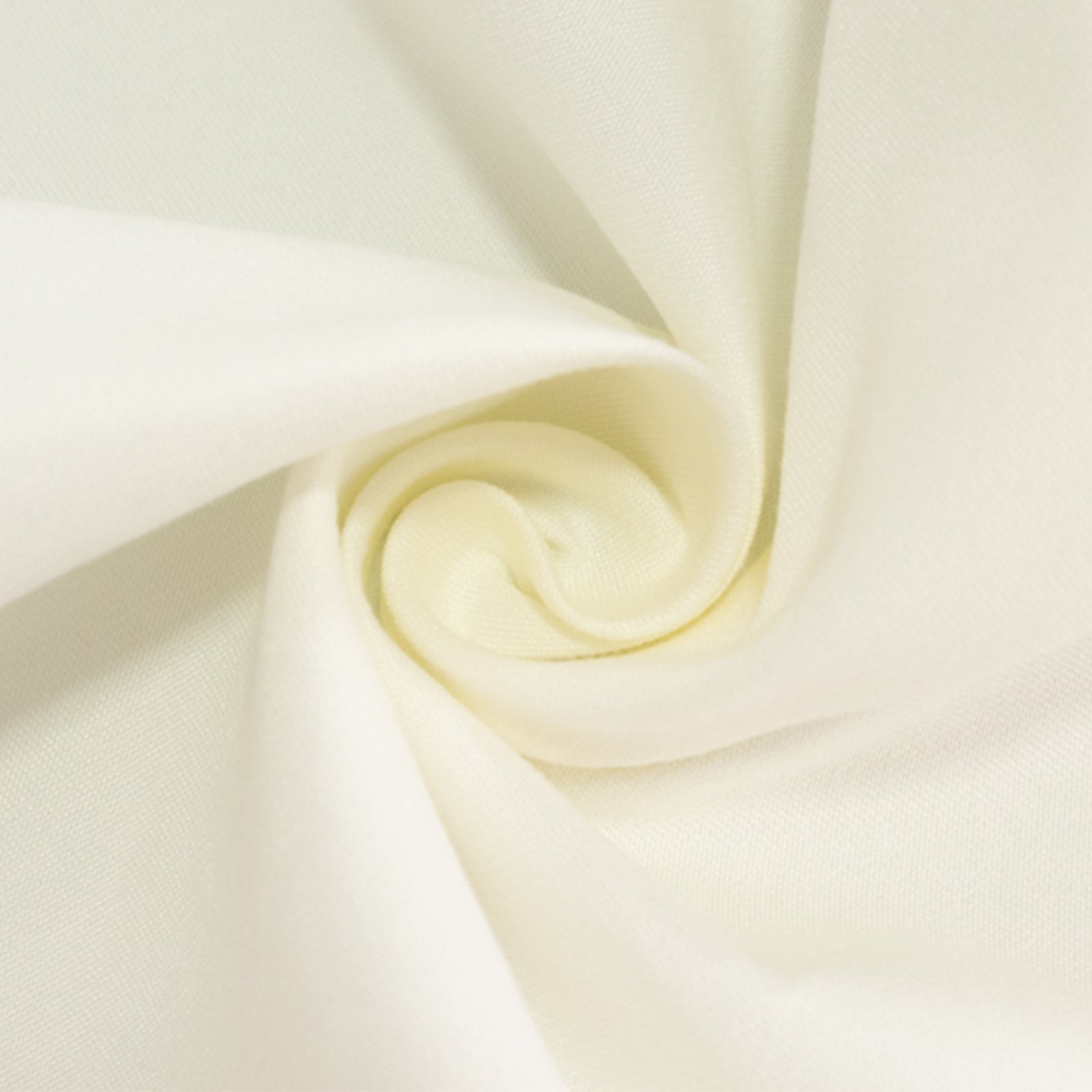 Wrinkle-Resistant Ivory 70x70 Square Cotton Blend Tablecloth