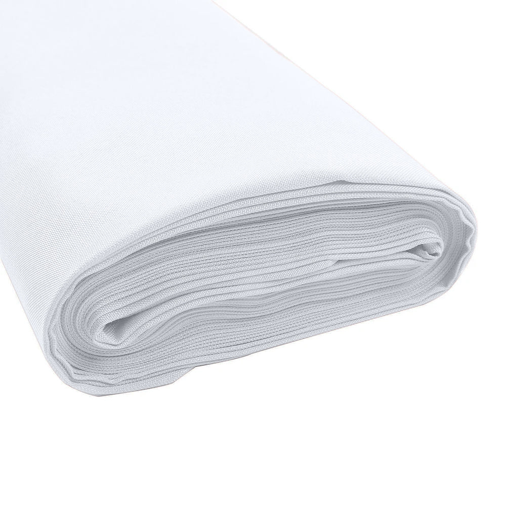 Hot! 54x10 Yards Premium White Polyester Fabric Bolt for DIY, Upholstery & Event Decor