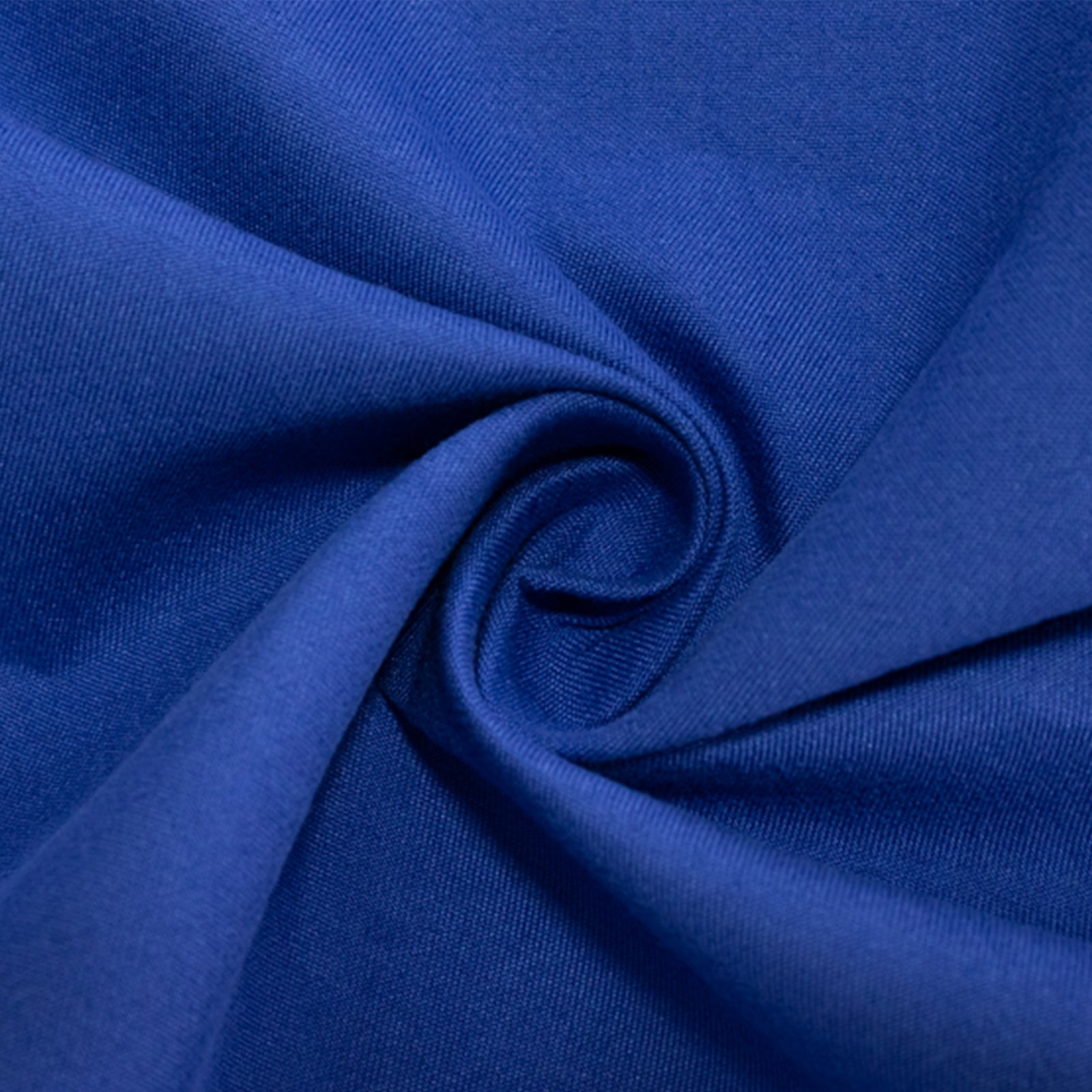 Wrinkle-Resistant Royal Blue 90" Cotton Blend Round Tablecloth - Ideal for Events
