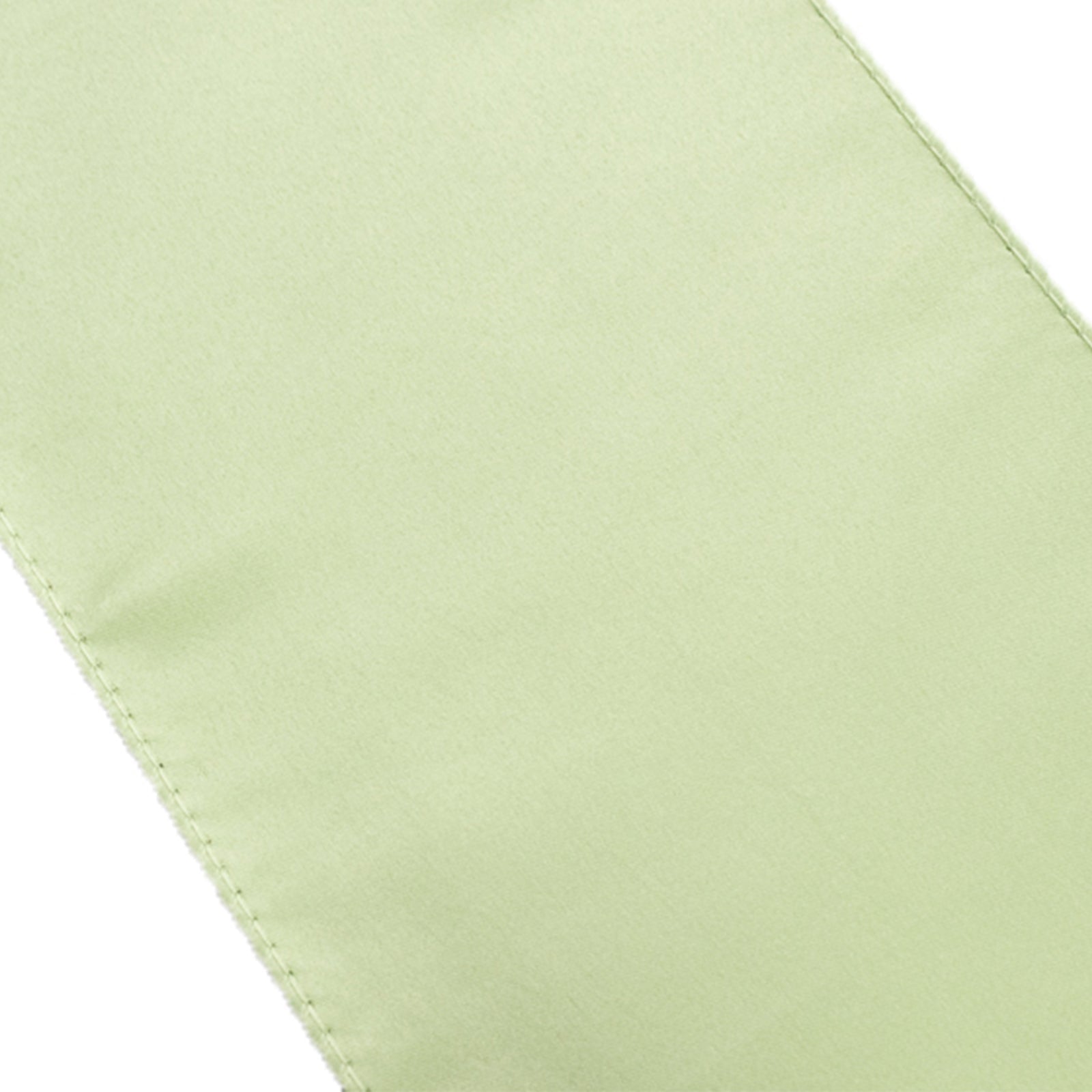 5-Piece Set of Lamour Satin 6x106 Sage Green Chair Sashes - Reusable Decorative Bows