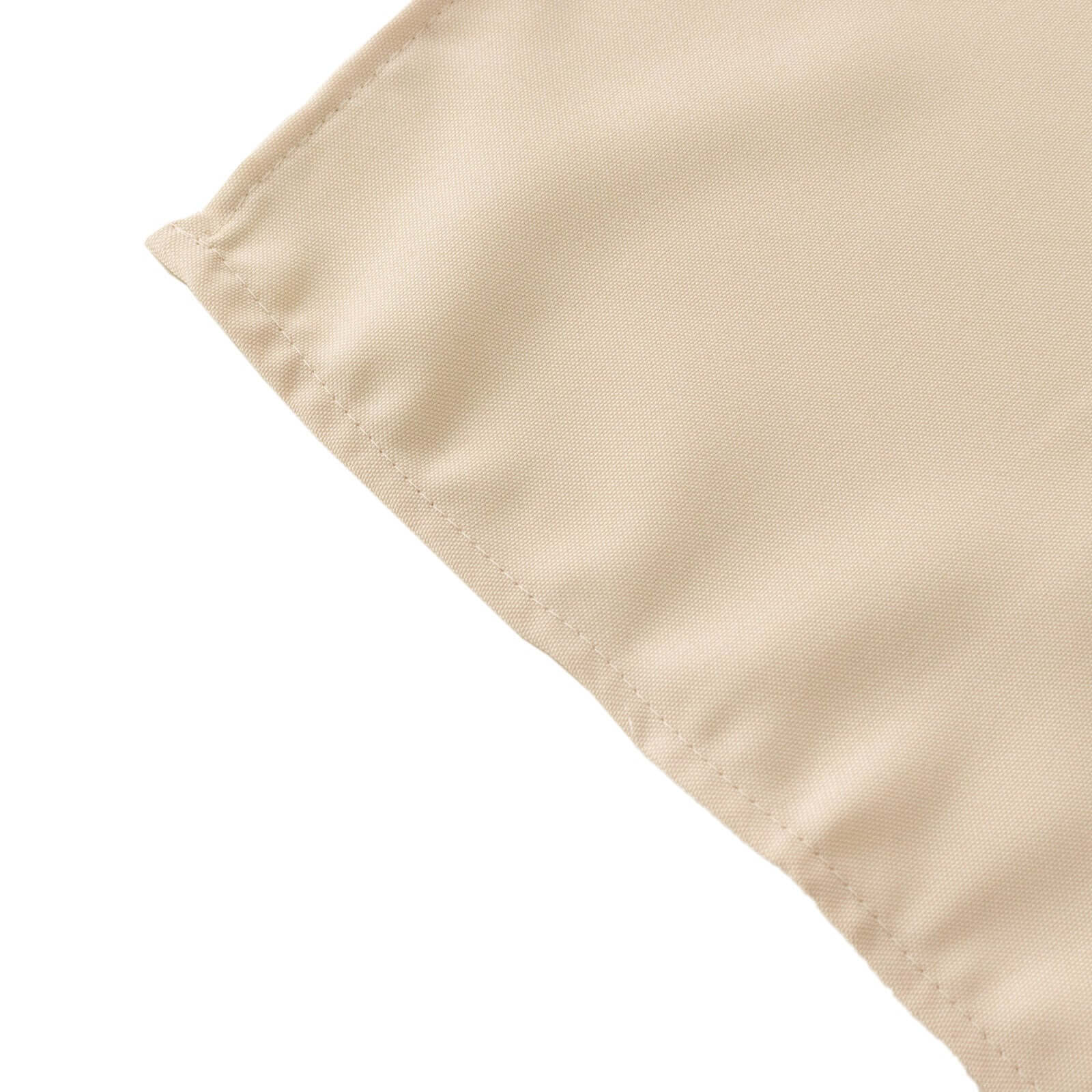 Exclusive Beige Polyester 120 Round Tablecloth with Gold Foil Geometric Pattern - Wrinkle-Resistant