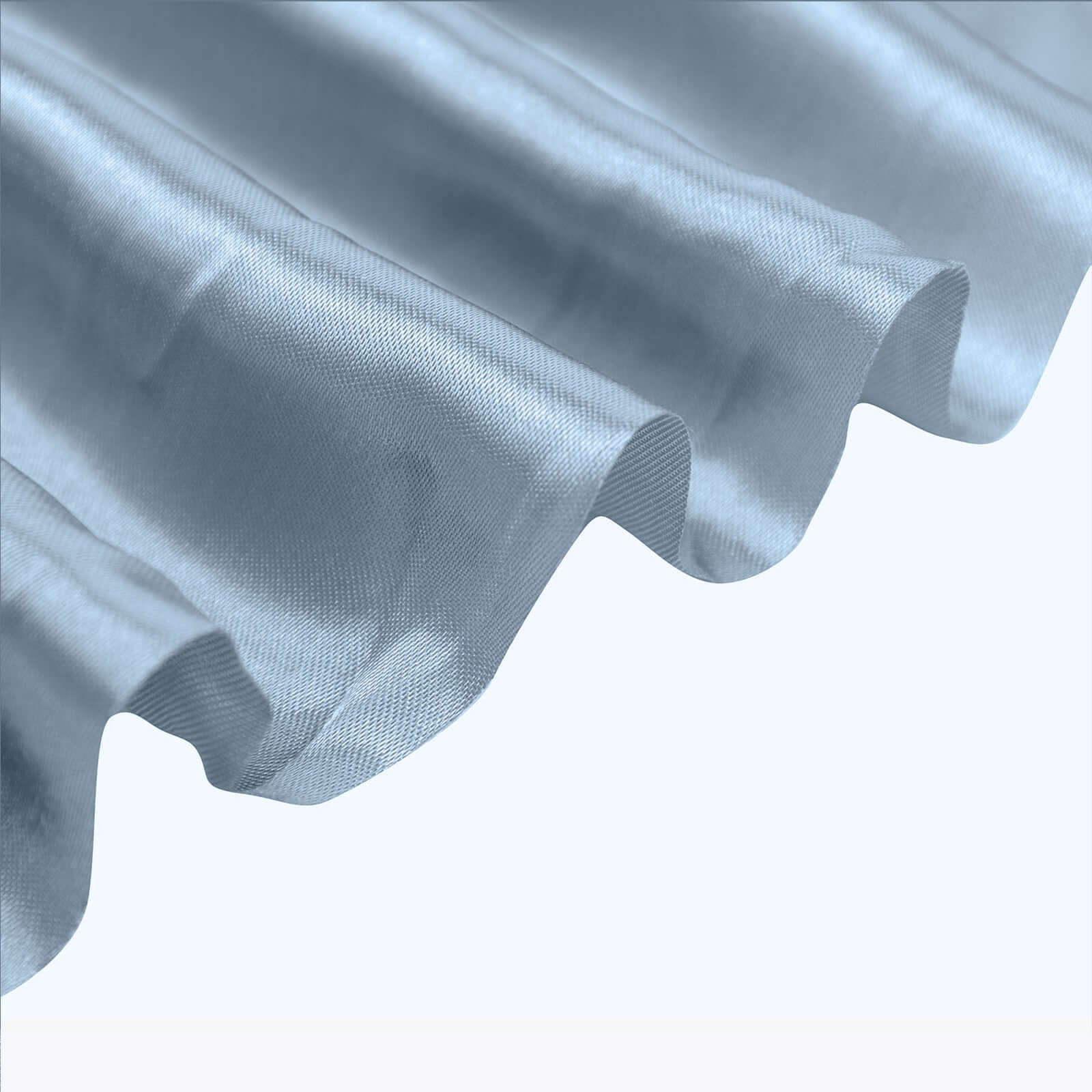 10 - Yard x 54 - Inch Dusty Blue Unfinished Satin Fabric Bolt
