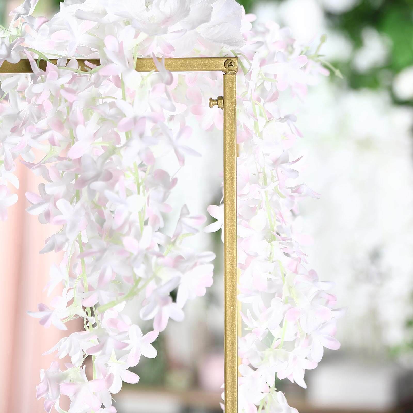 Sale! 4-Piece Matte Gold Metal Flower Stand Set for Wedding Centerpieces - Durable Displays in 16/24/32/40 Inches