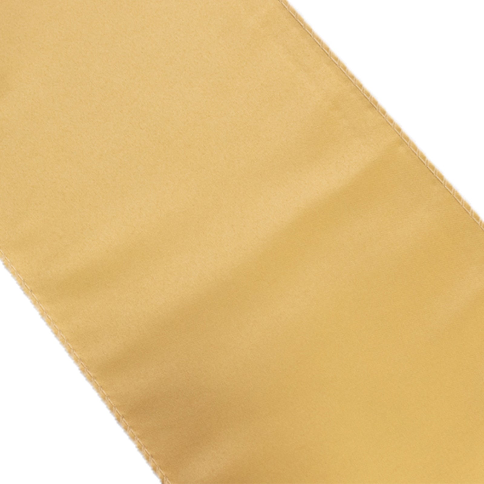 5-Pack Lamour Satin Chair Sashes in Champagne - High-Quality Reusable Decor for Events