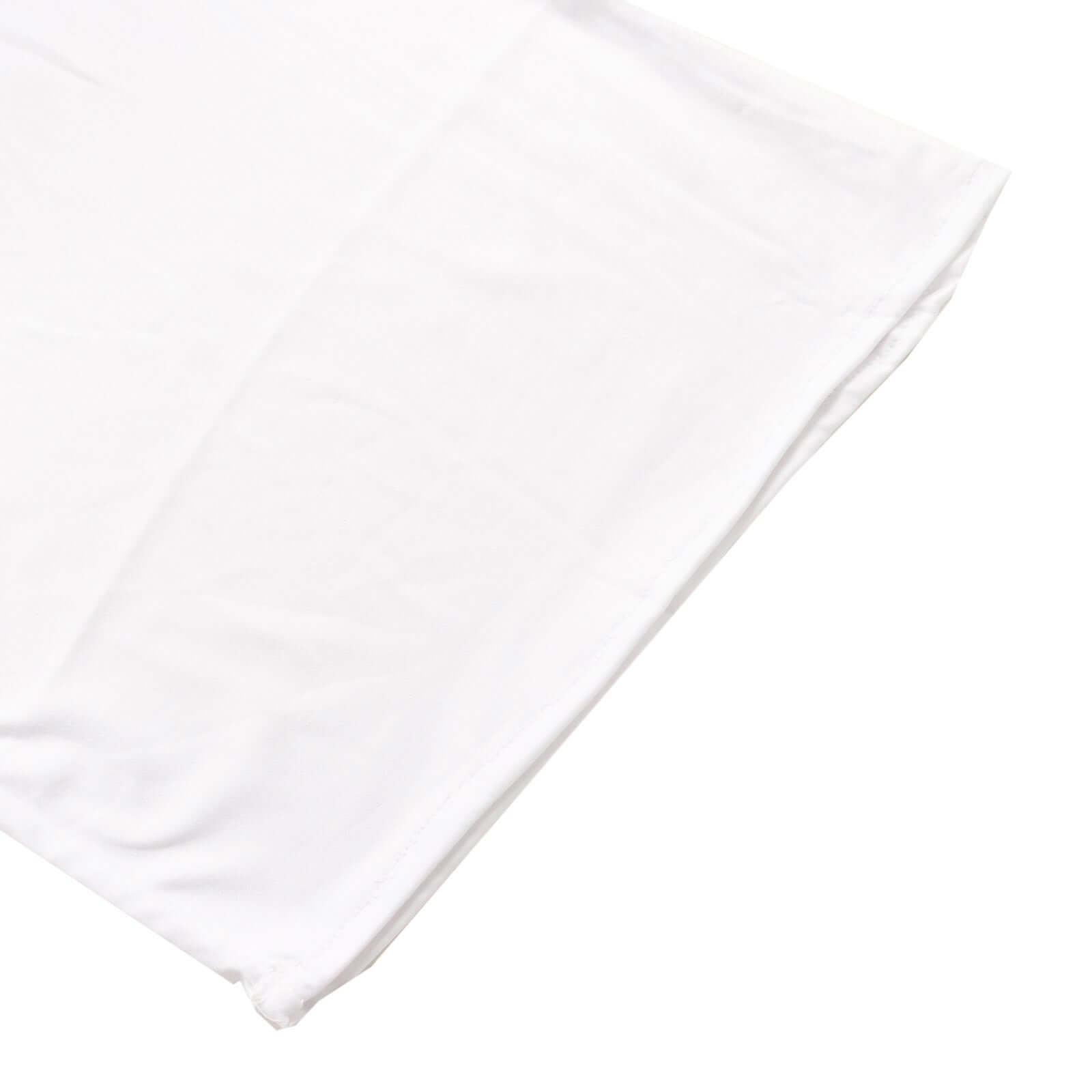 Exclusive Set of 2 White Spandex Wedding Arch Backdrop Stand Covers for Curved Arbor