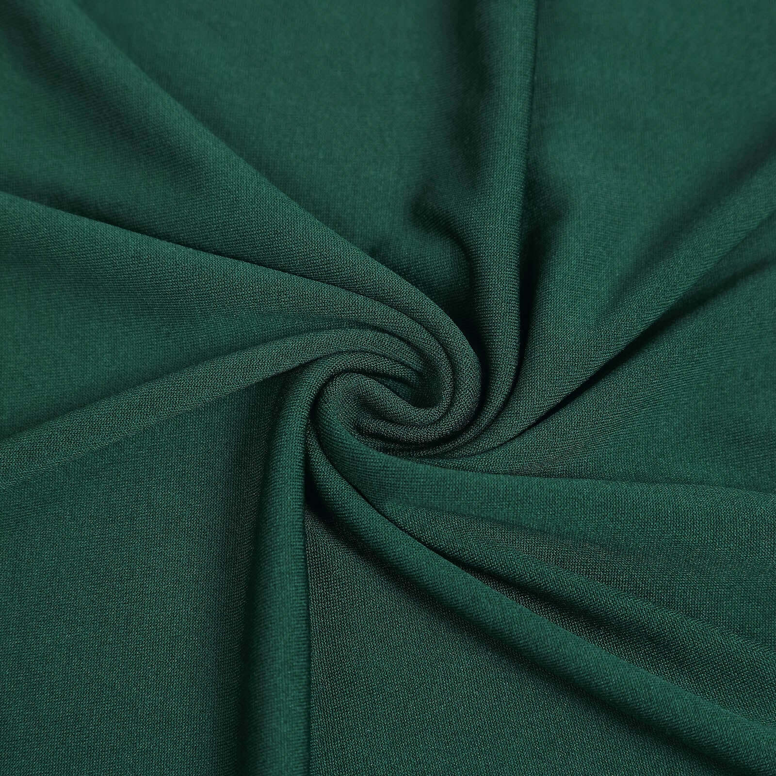 5ft Double - sided Matte Emerald Green Spandex Fitted Cover for Round Top Wedding Arch