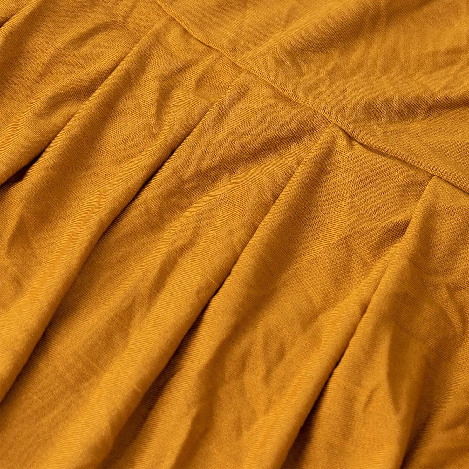 Gold Spandex Stretch Chair Cover with Ruffle Pleated Skirt - Ideal for Banquets!