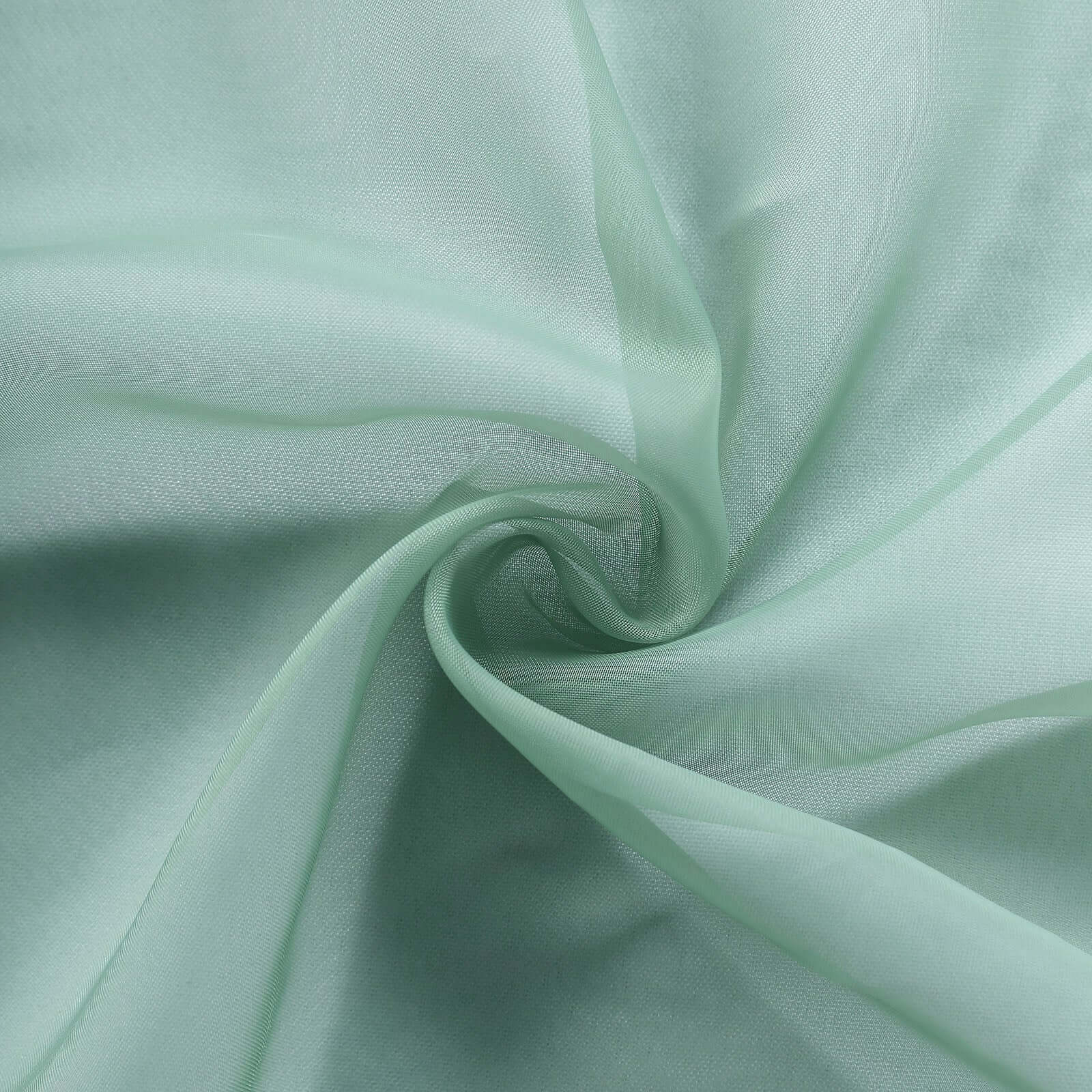 5-Pack Premium Eucalyptus Sage Chiffon Chair Sashes - Soft, Lightweight Designer Bows