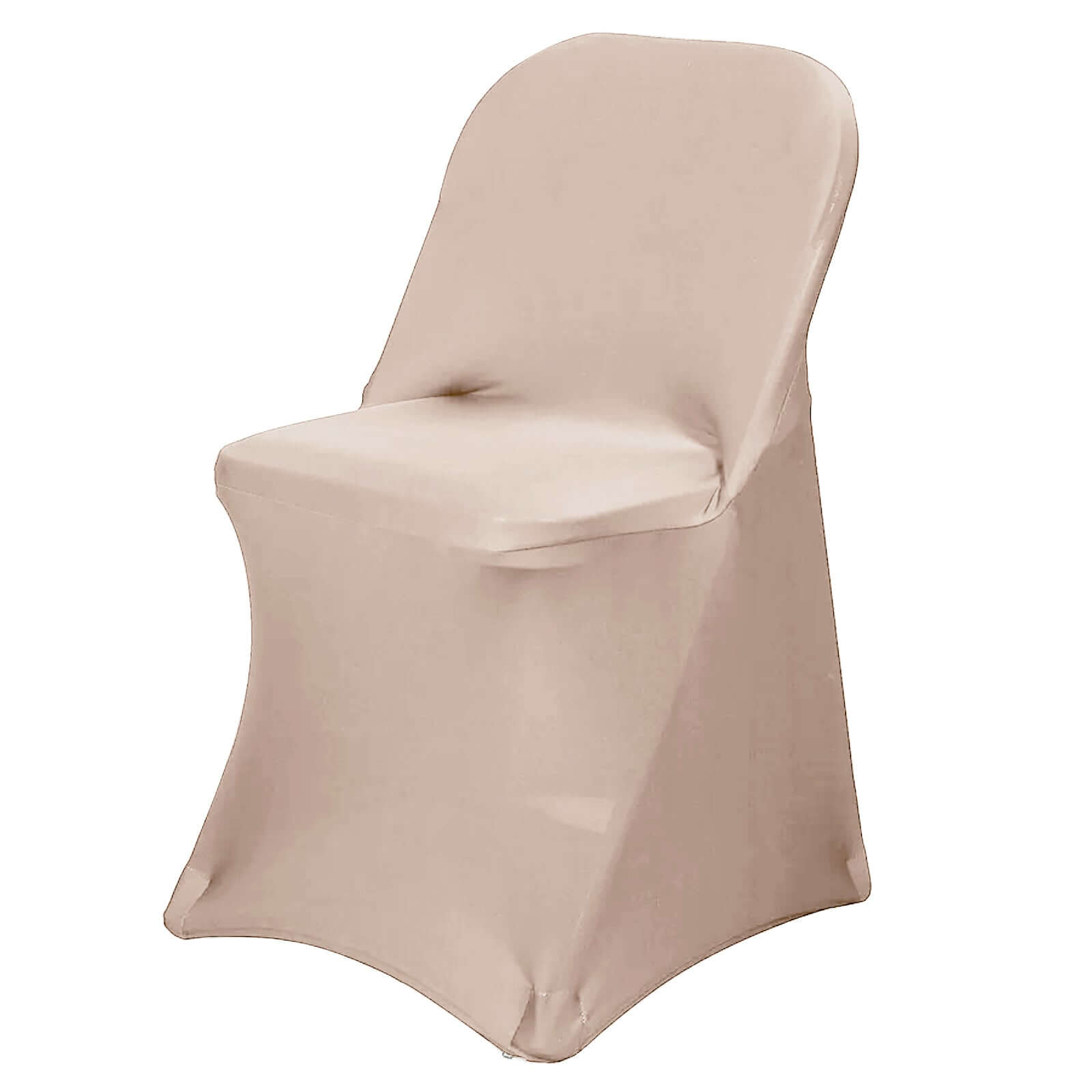 Hot Deal! Reusable & Wrinkle-Resistant 160GSM Nude Spandex Stretch Chair Cover for Folding Chairs