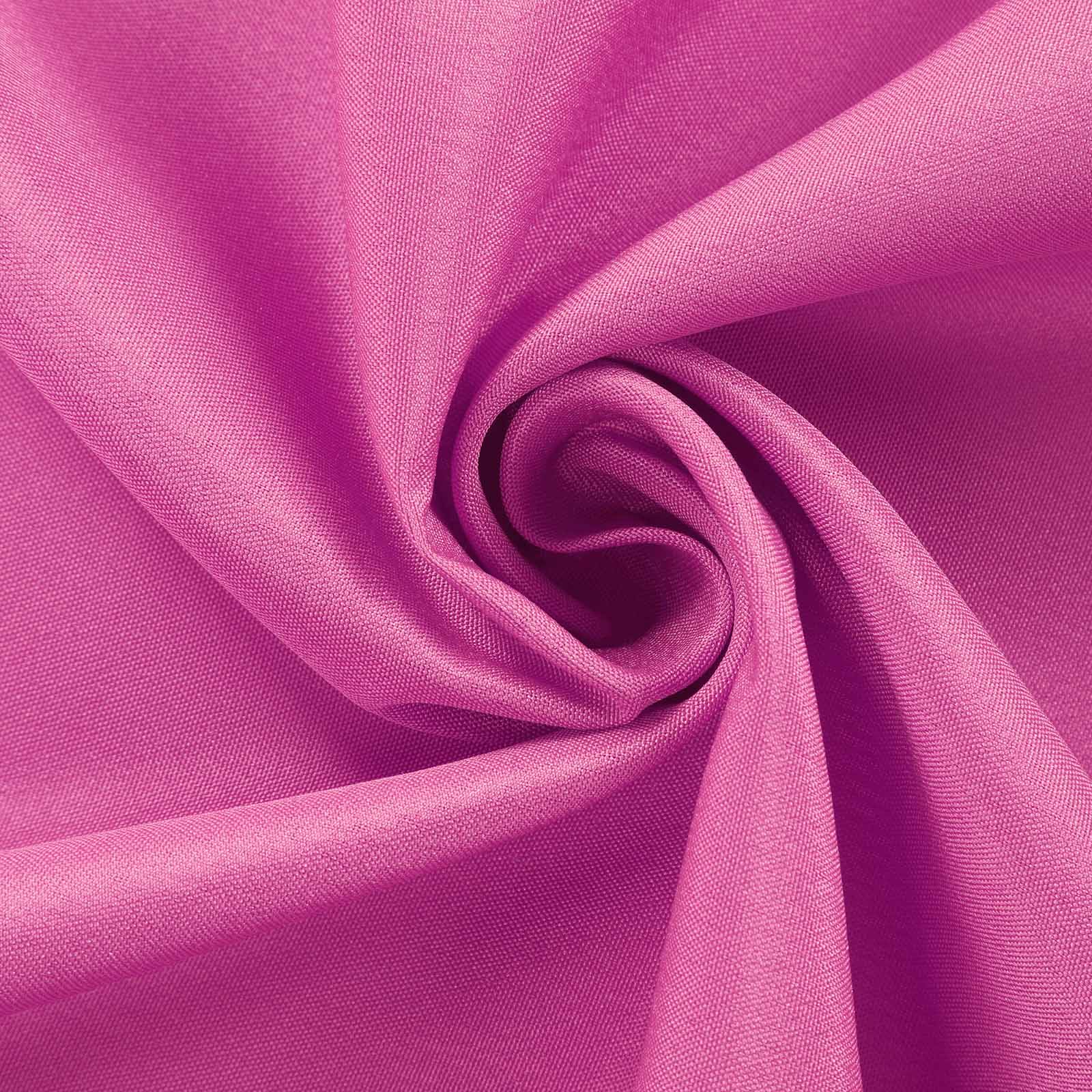 Set of 5 Fuchsia Polyester Chair Sashes, 6x108 inches