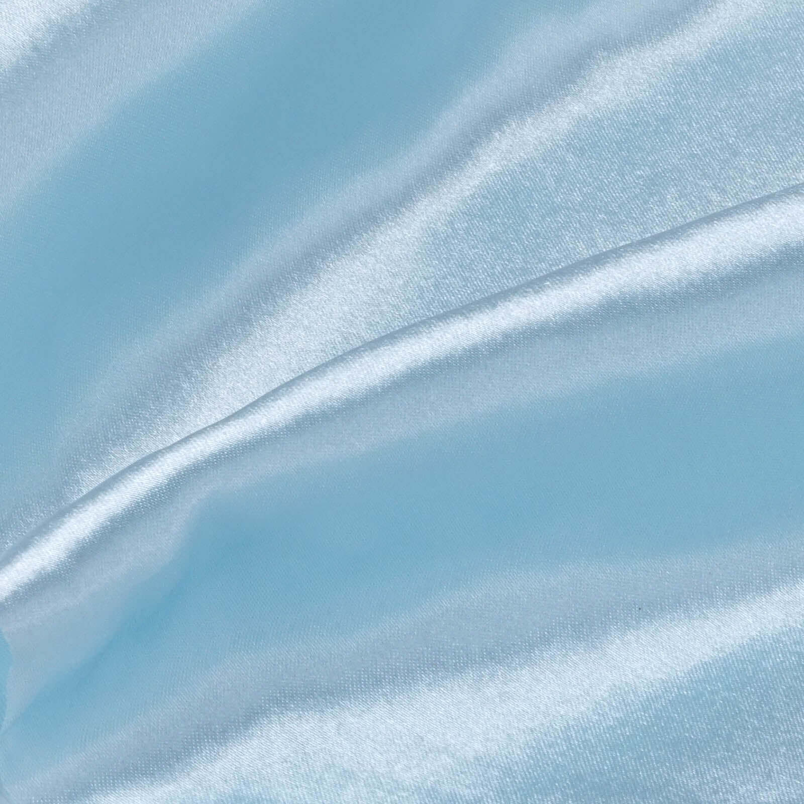 Wholesale Light Blue Satin Fabric Bolt - 12 Feet Wide, 10 Yards Long for DIY Crafts