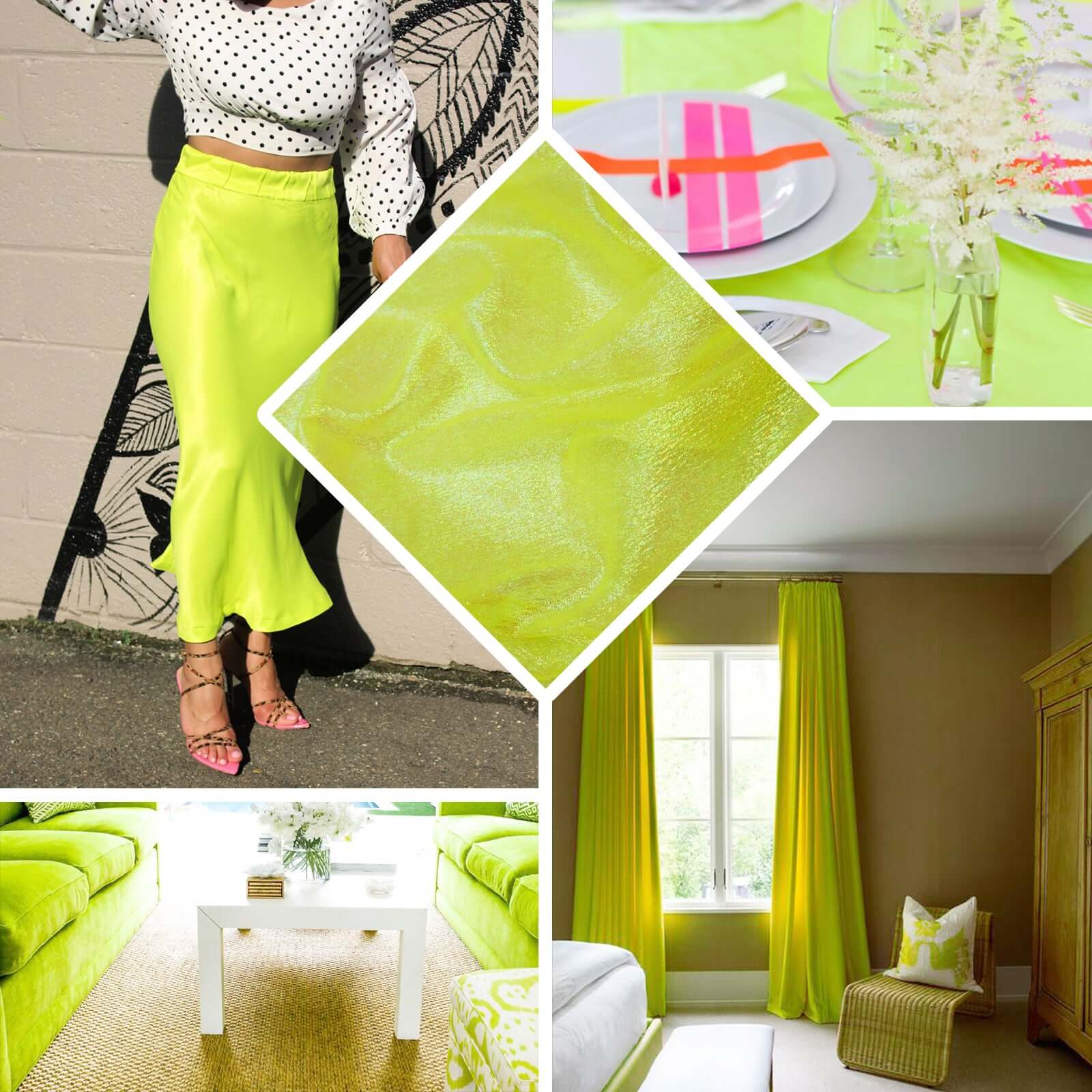 Get This 54-Inch Wide by 10-Yard Yellow Shiny Polyester Fabric Roll for Your DIY Needs