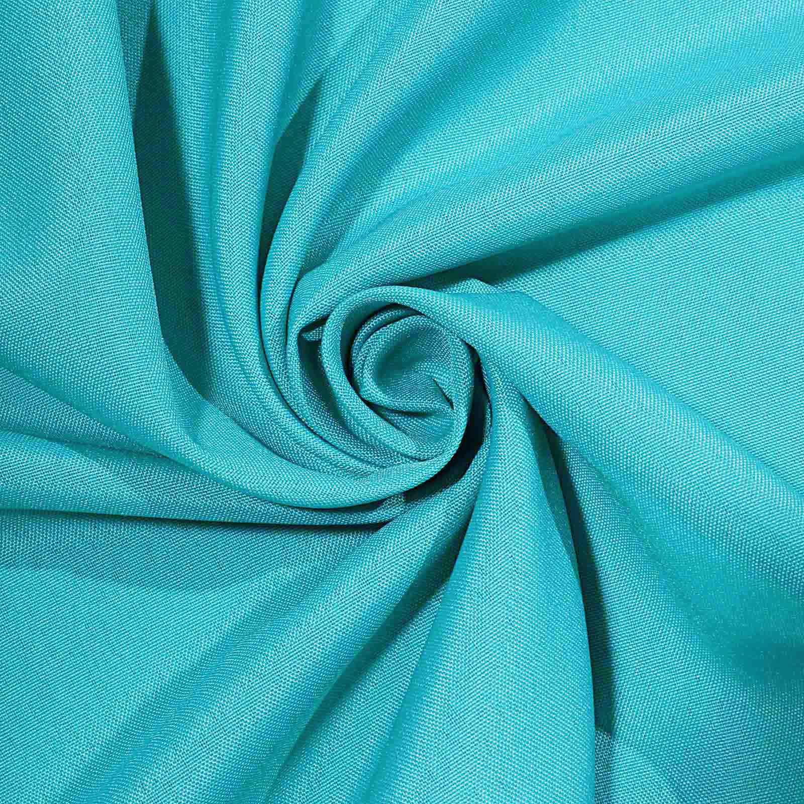 Premium Turquoise 90x90 Square Polyester Tablecloth - Wrinkle-Free & Durable for Multiple Occasions
