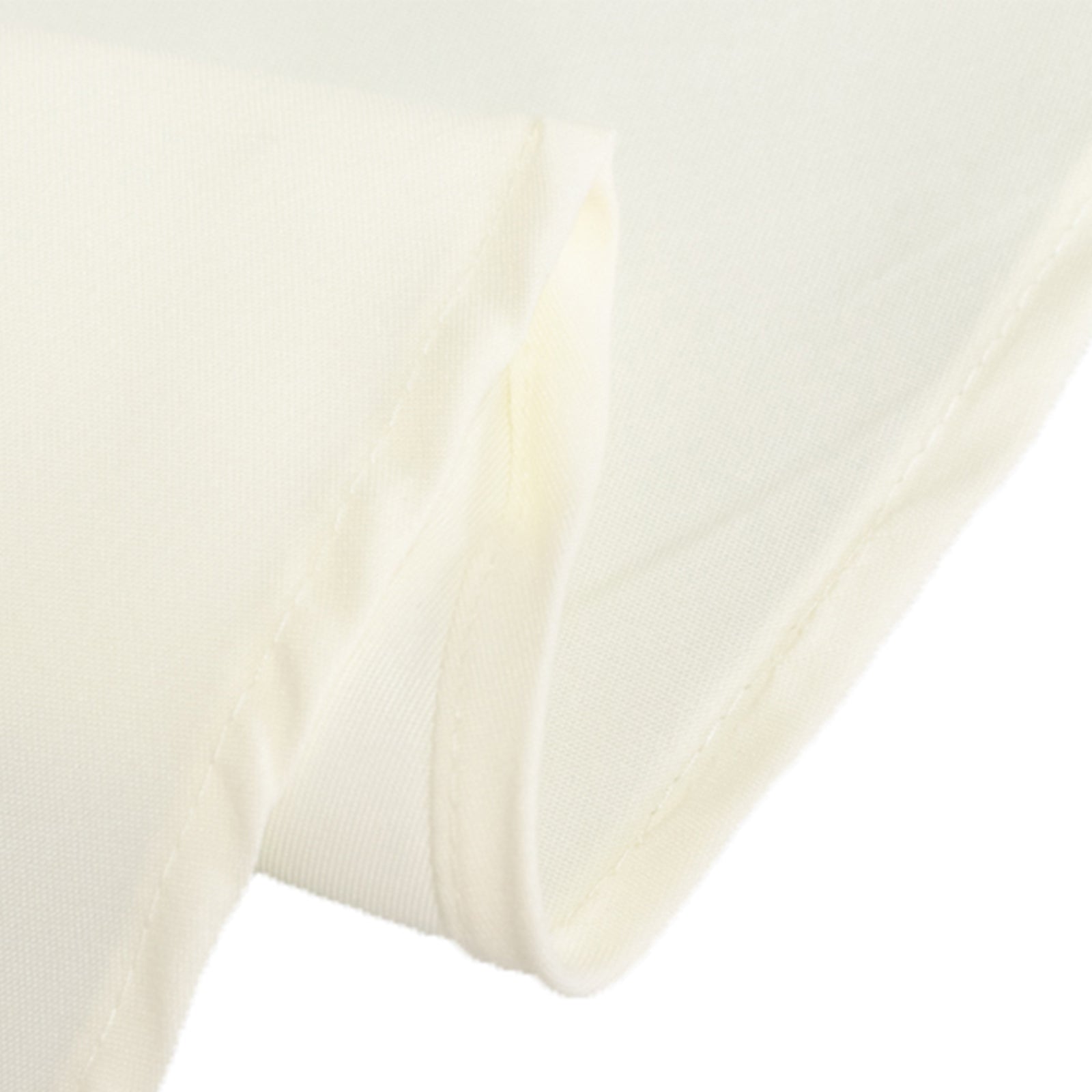 Ivory 70" Cotton Blend Round Tablecloth - Wrinkle-Free & Exquisite