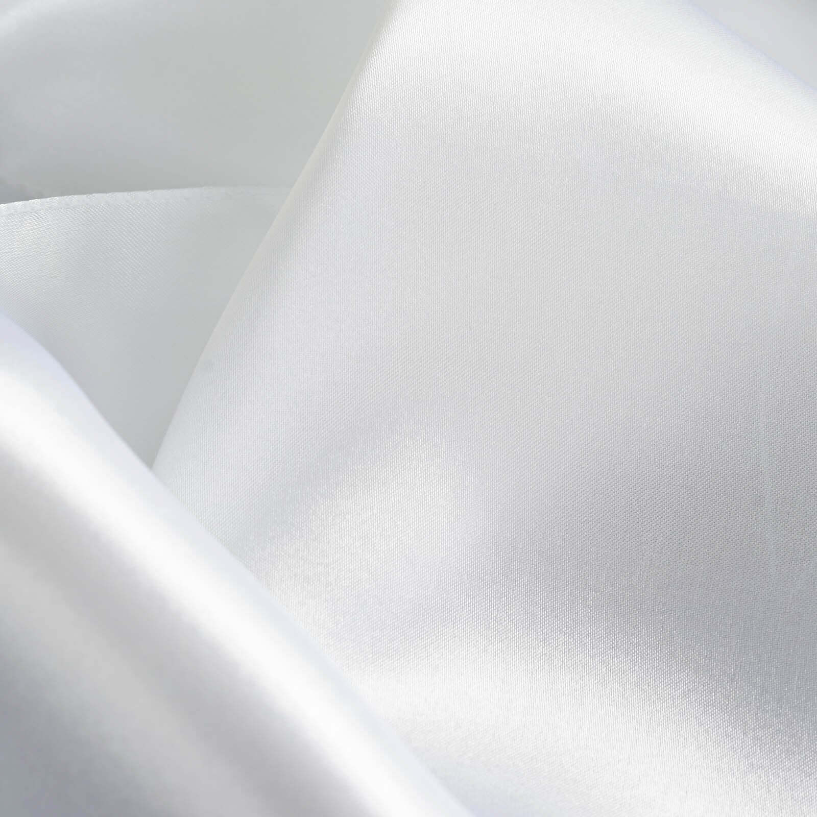 5-Pack White Satin 20x20 Dinner Napkins - Ideal for Upscale Events