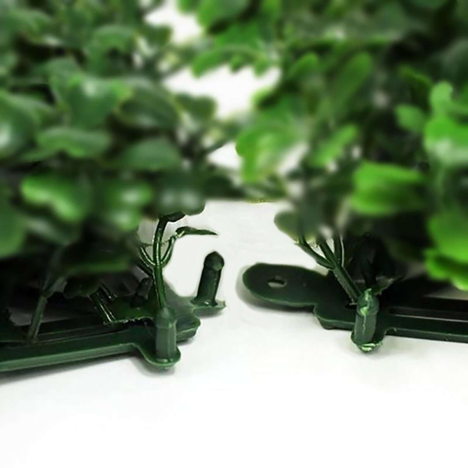 11 Sq ft. Artificial Dark Green Boxwood Hedge Mat - Set of 4 Panels