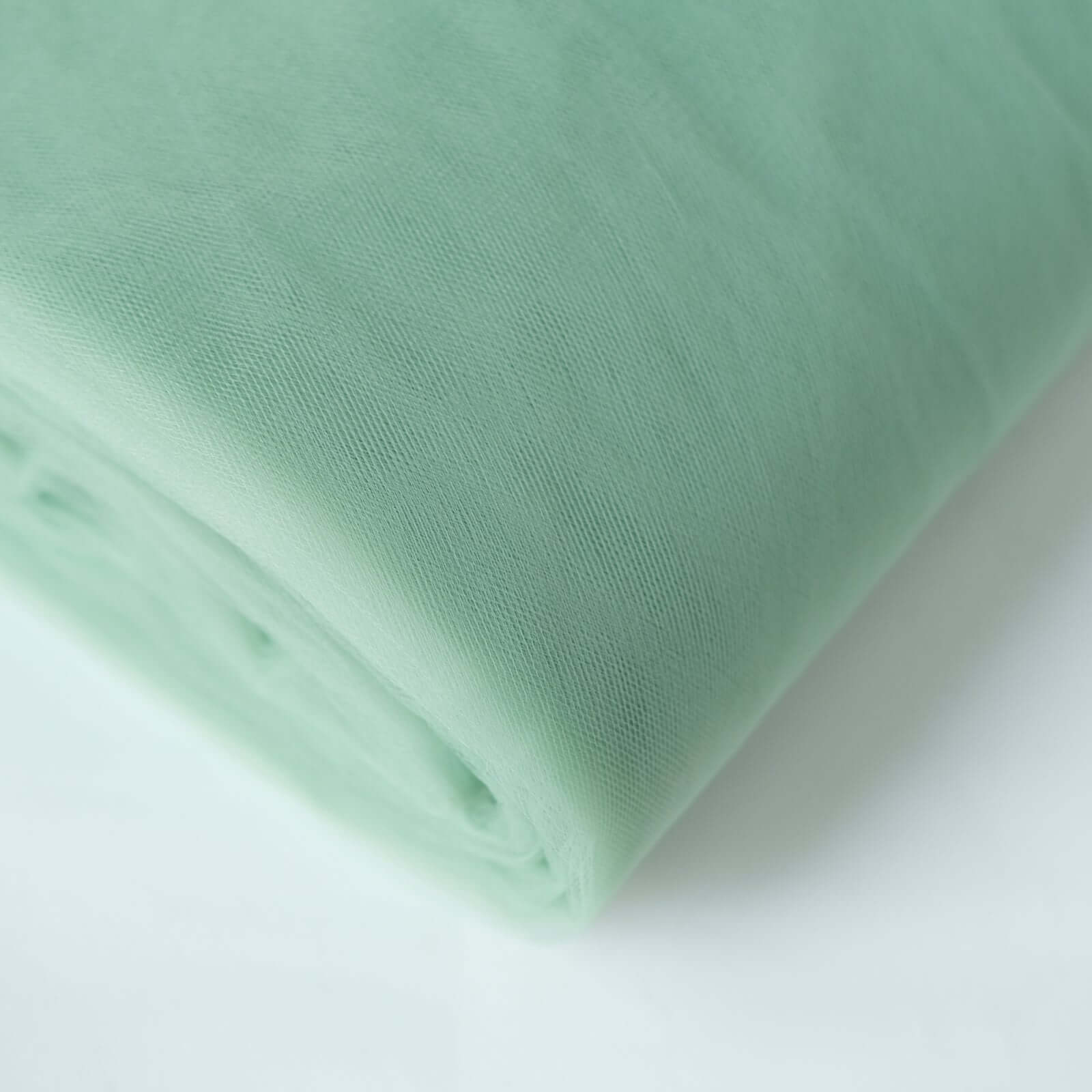 50 Yards x 108 Inches Sage Green Nylon Tulle Fabric Bolt for DIY Crafts