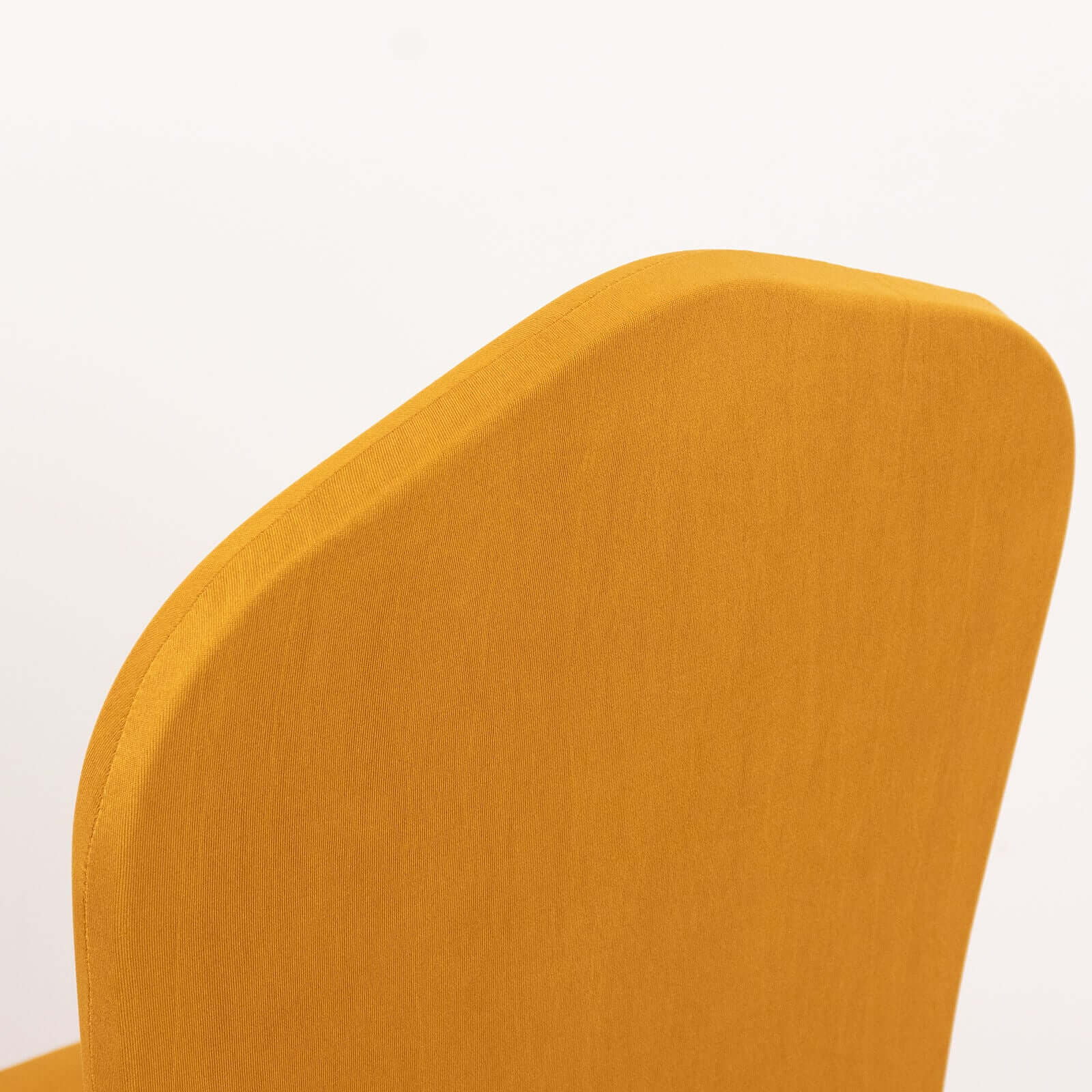 Gold Spandex Stretch Chair Cover with Ruffle Pleated Skirt - Ideal for Banquets!
