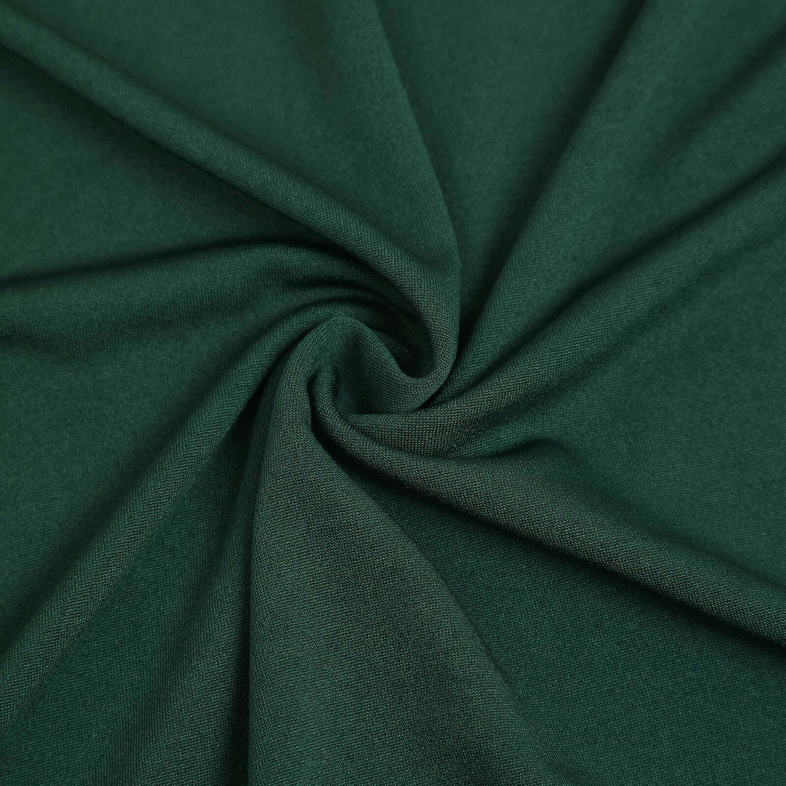7ft Custom-Fitted Matte Hunter Emerald Green Spandex Half Moon Chiara Wedding Arch Backdrop Cover