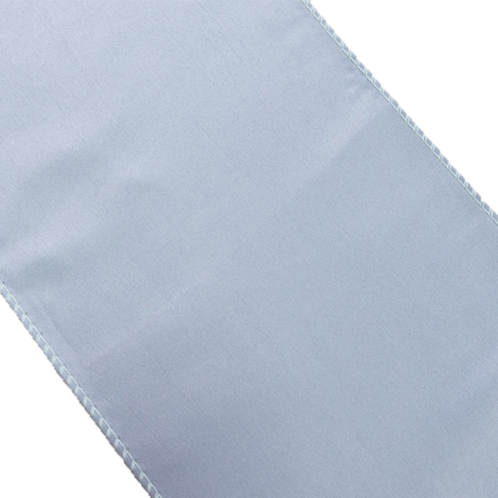 5-Piece Set of Dusty Blue Lamour Satin 6x106 Chair Sashes - Reusable Decorative Bows
