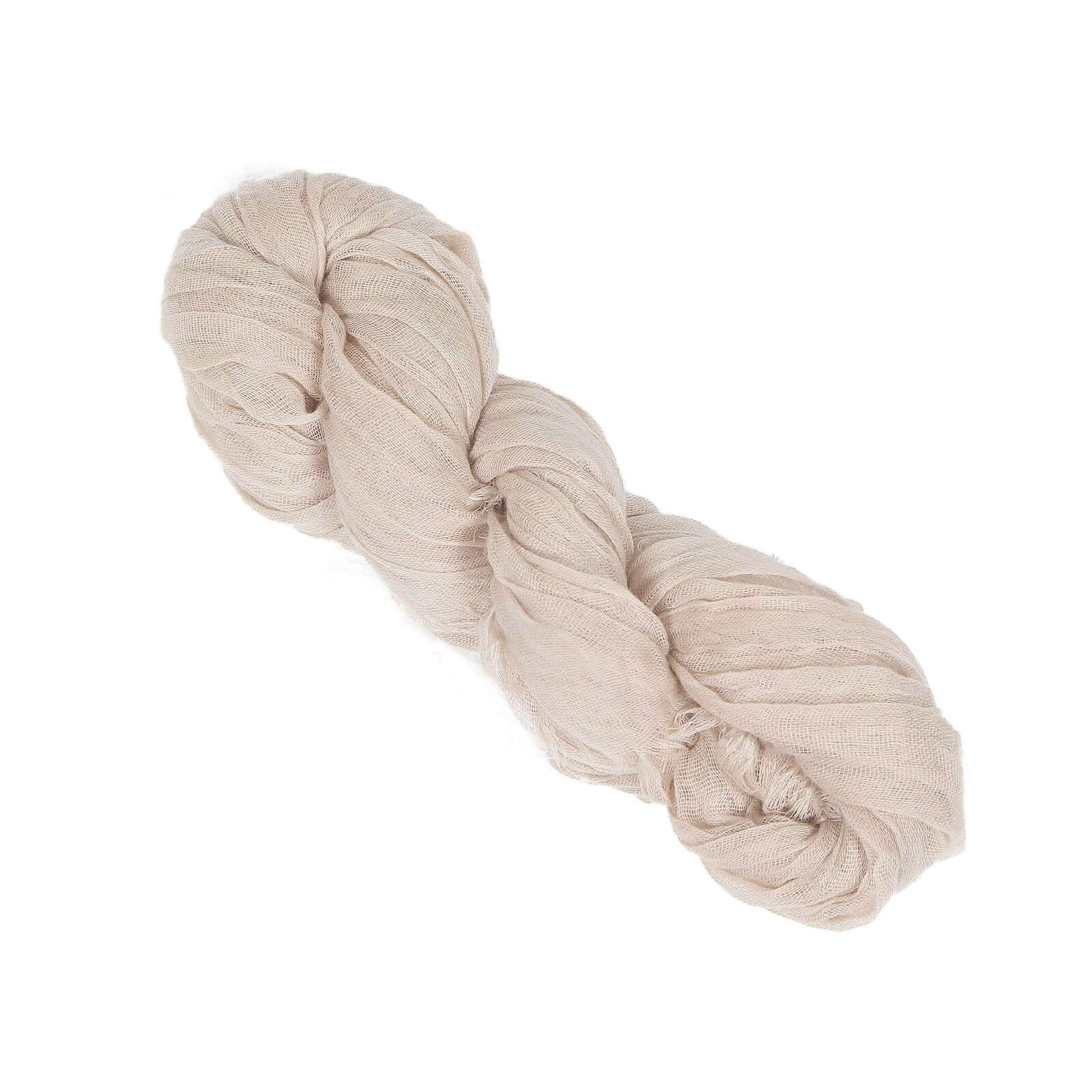 Hot Sale! 5-Piece Nude Beige Cheesecloth Gauze Chair Sashes for Boho Decor