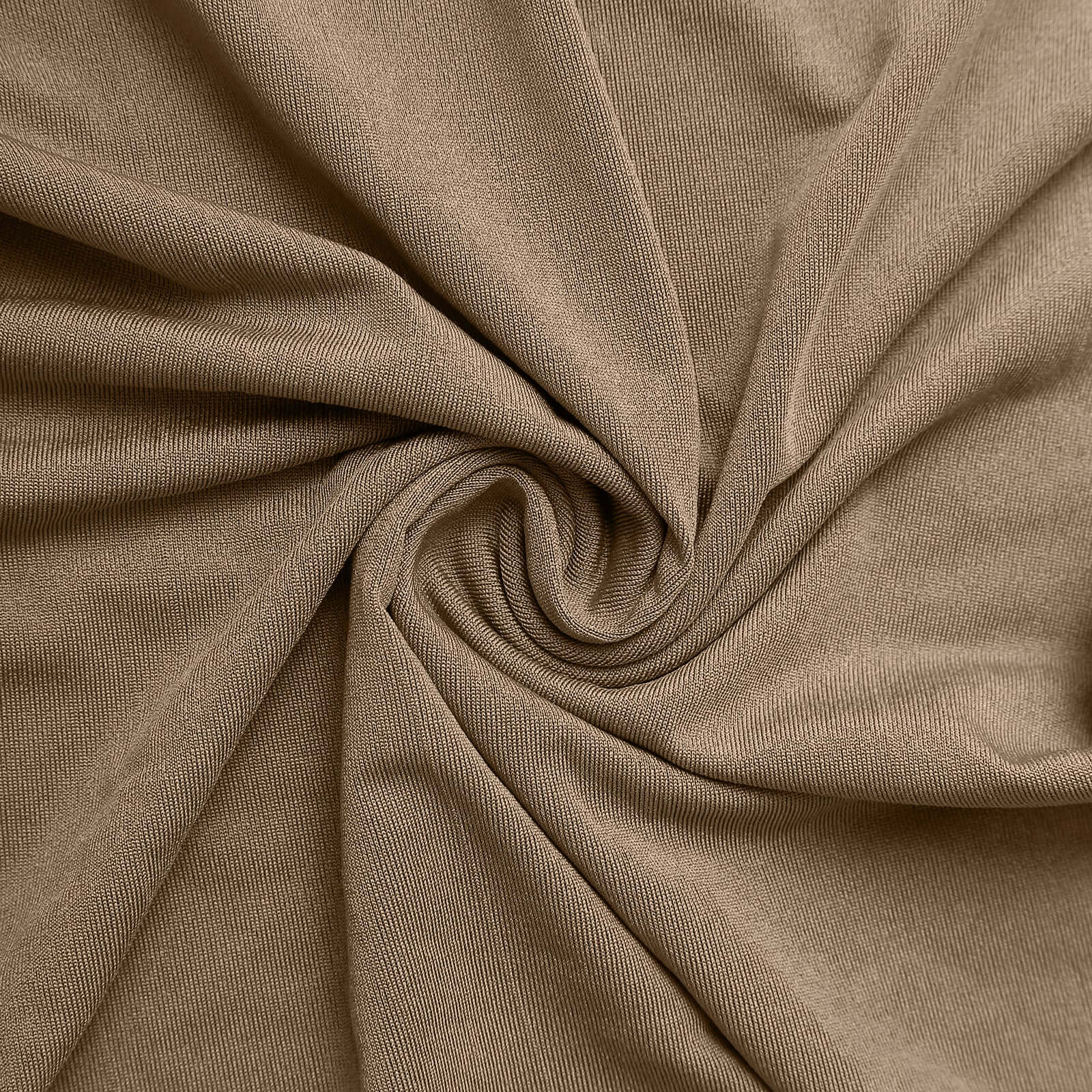 Premium 8ft Taupe Spandex U-Shaped Fitted Wedding Arch Cover - Ideal for Events