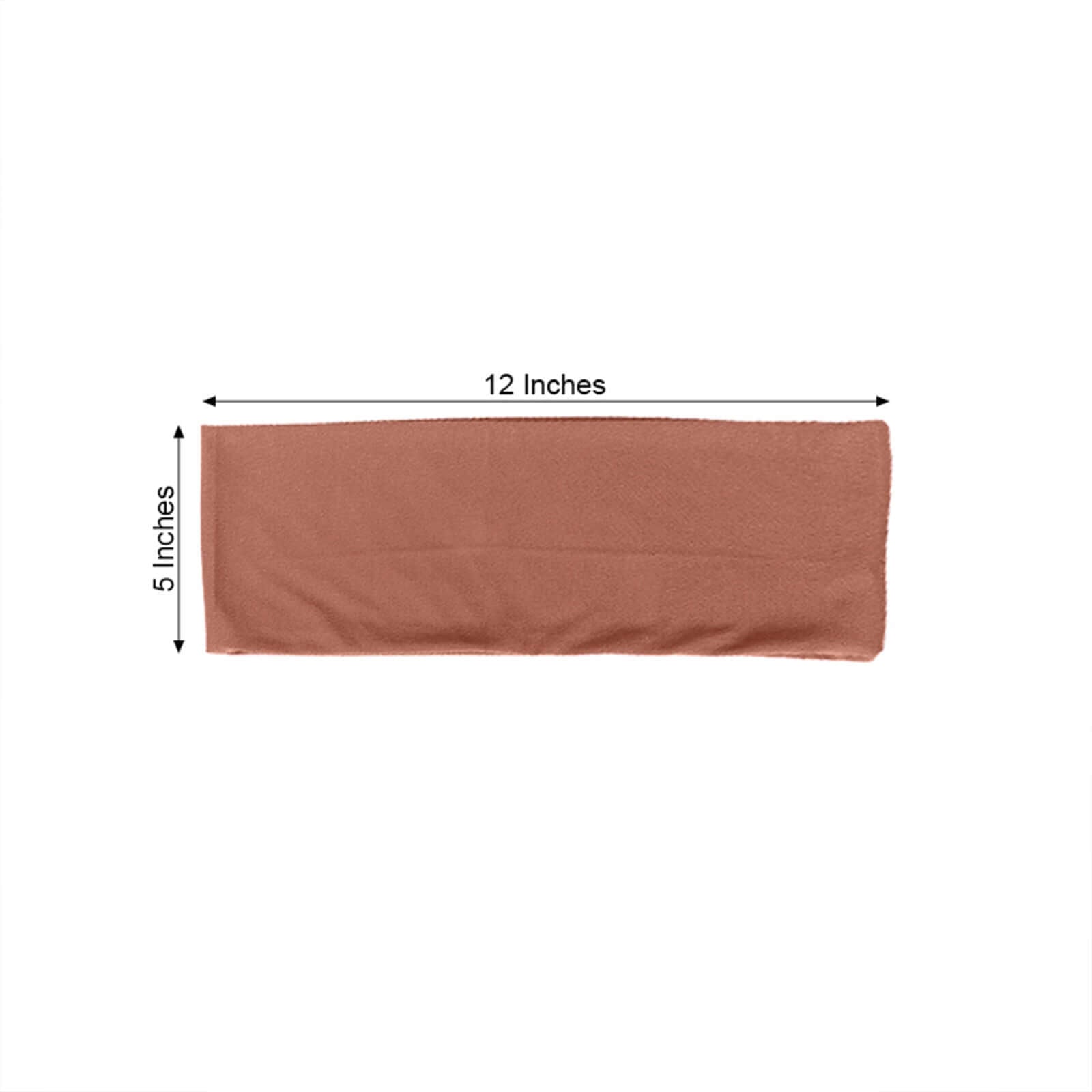 5-Pack Heavy-Duty Stretch Spandex Chair Sashes in Terracotta (Rust) - Ideal for Decorating