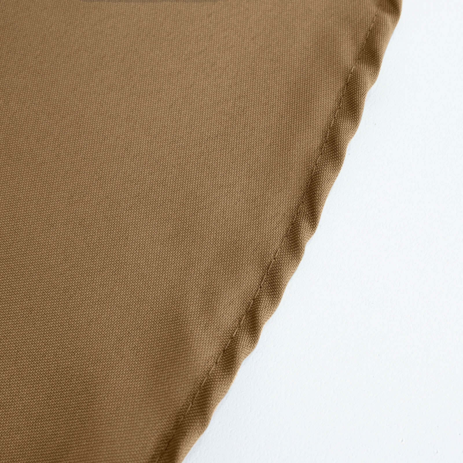 Taupe 90-Inch Polyester Round Tablecloth: Stain & Wrinkle-Resistant