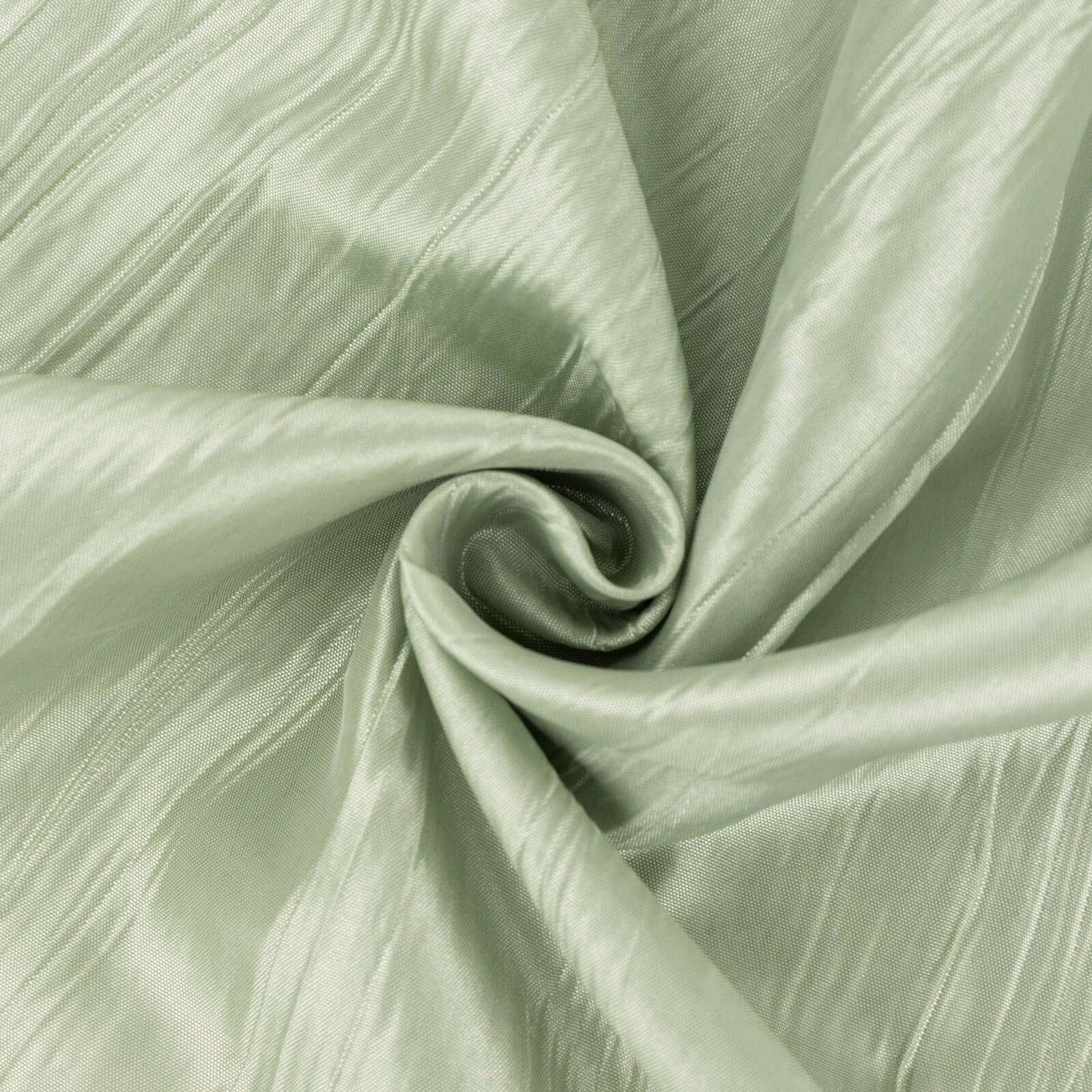 Hot! 54"x10 Yards Sage Green Accordion Crinkle Taffeta Fabric Bolt