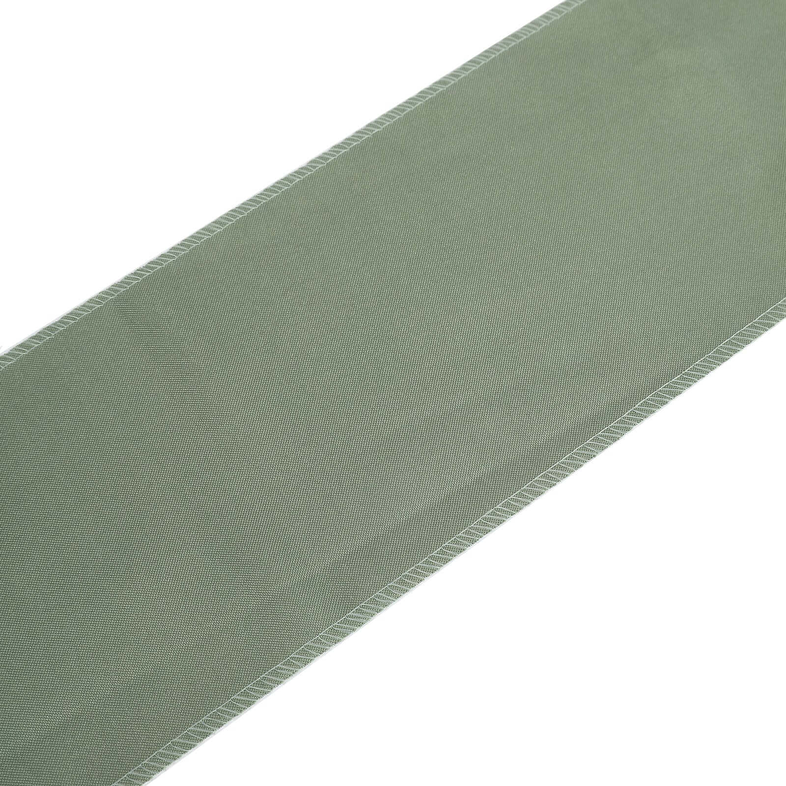 5-Pack Dusty Sage Green Polyester Chair Sashes - Perfect for Events!