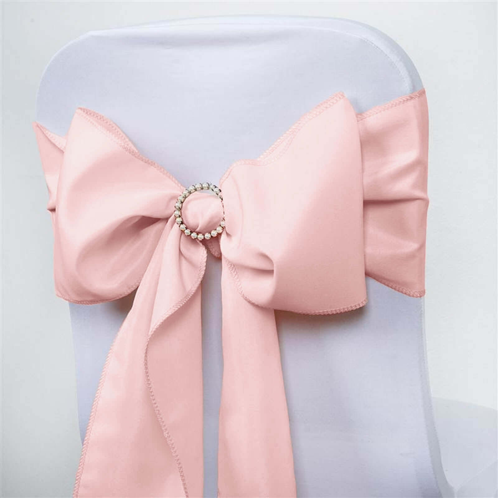 Hot Deal! 5-Pack Blush Polyester Chair Sashes 6x108