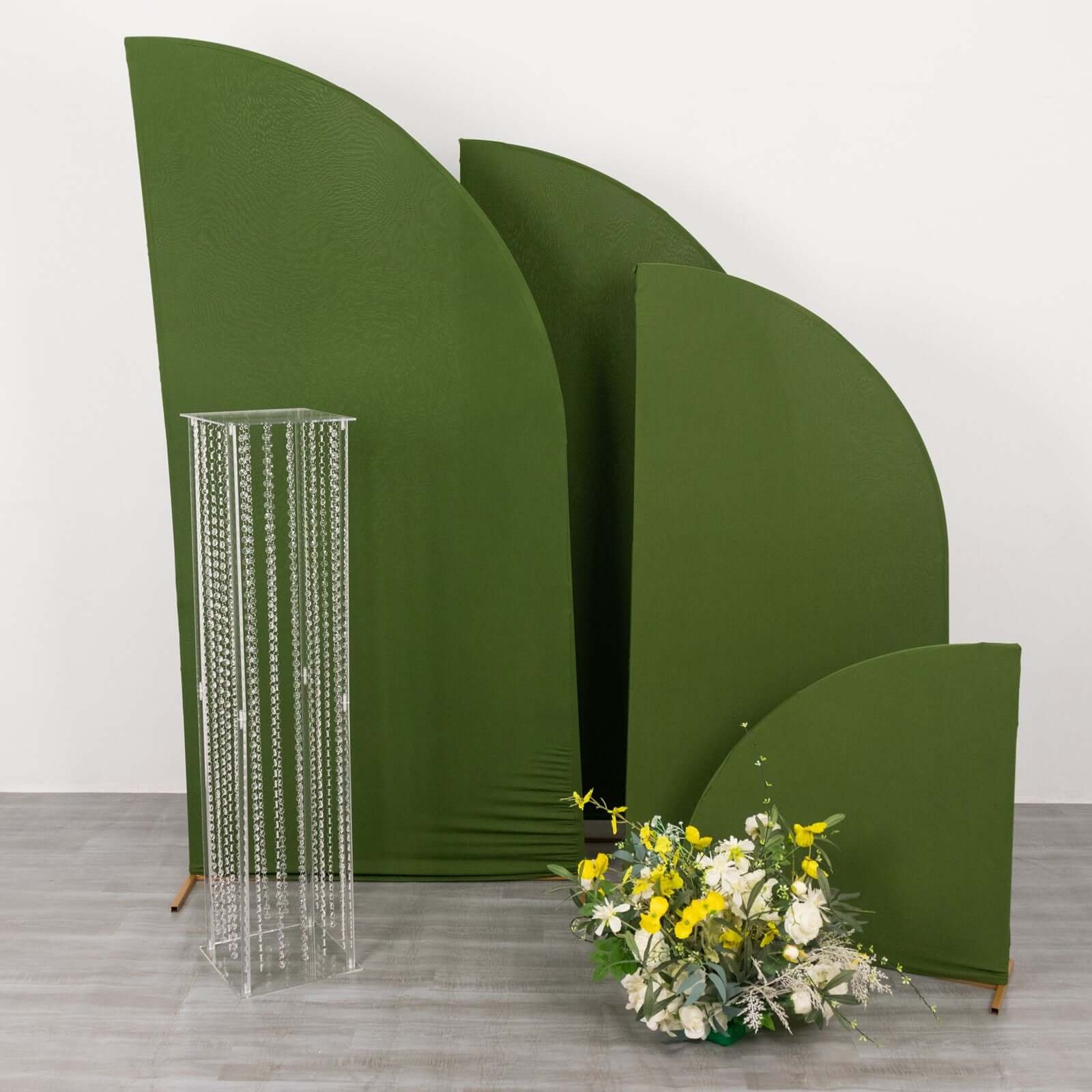 Clear Acrylic Flower Pedestal Vase with Crystal Beads - Ideal Wedding Floor Centerpiece