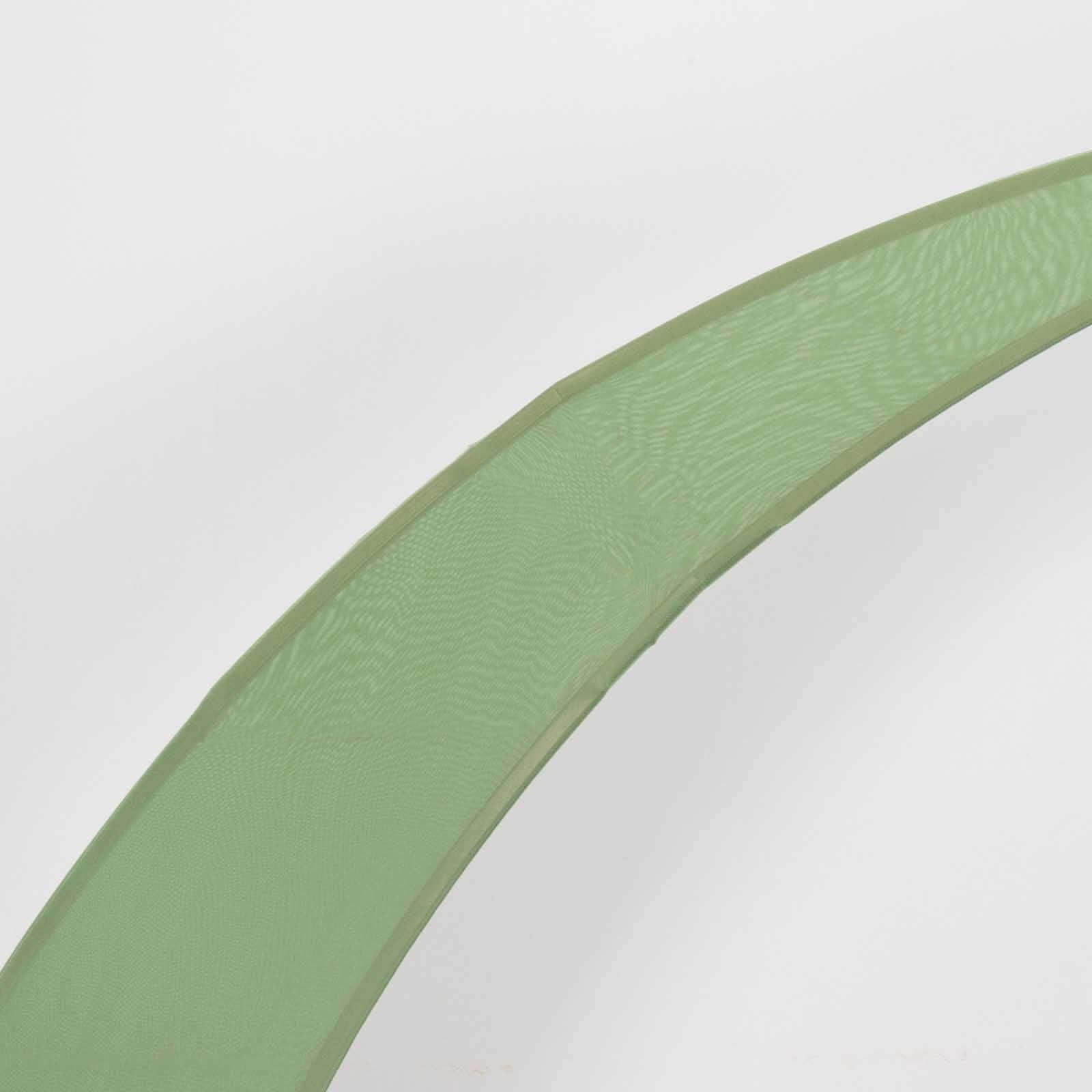 Customizable Set of 2 Sage Green Spandex Covers for Half Crescent Moon Wedding Arch Stands