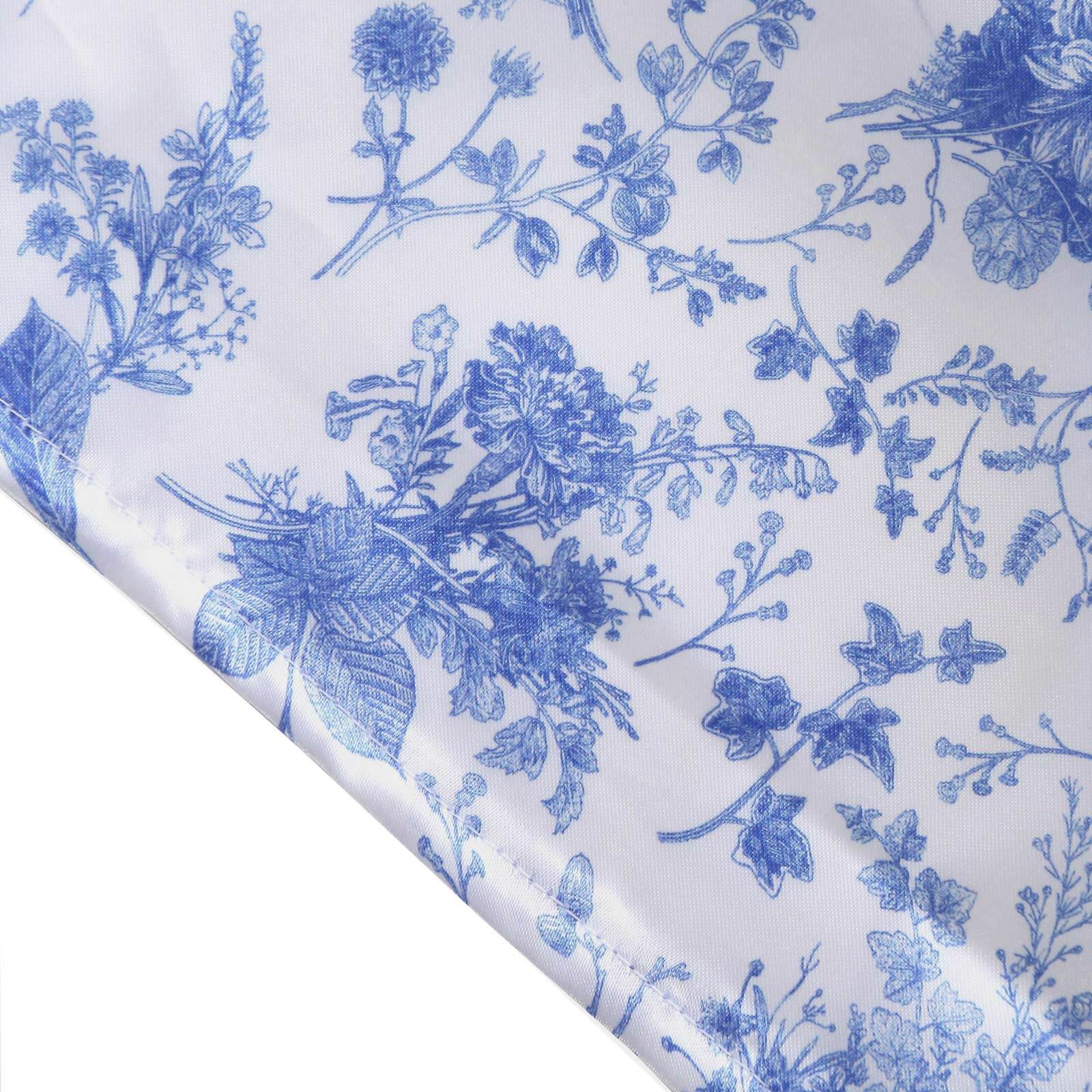 Hot Deal! Set of 3 Satin Wedding Arch Covers in French Toile Floral (5ft, 6ft, 7ft)