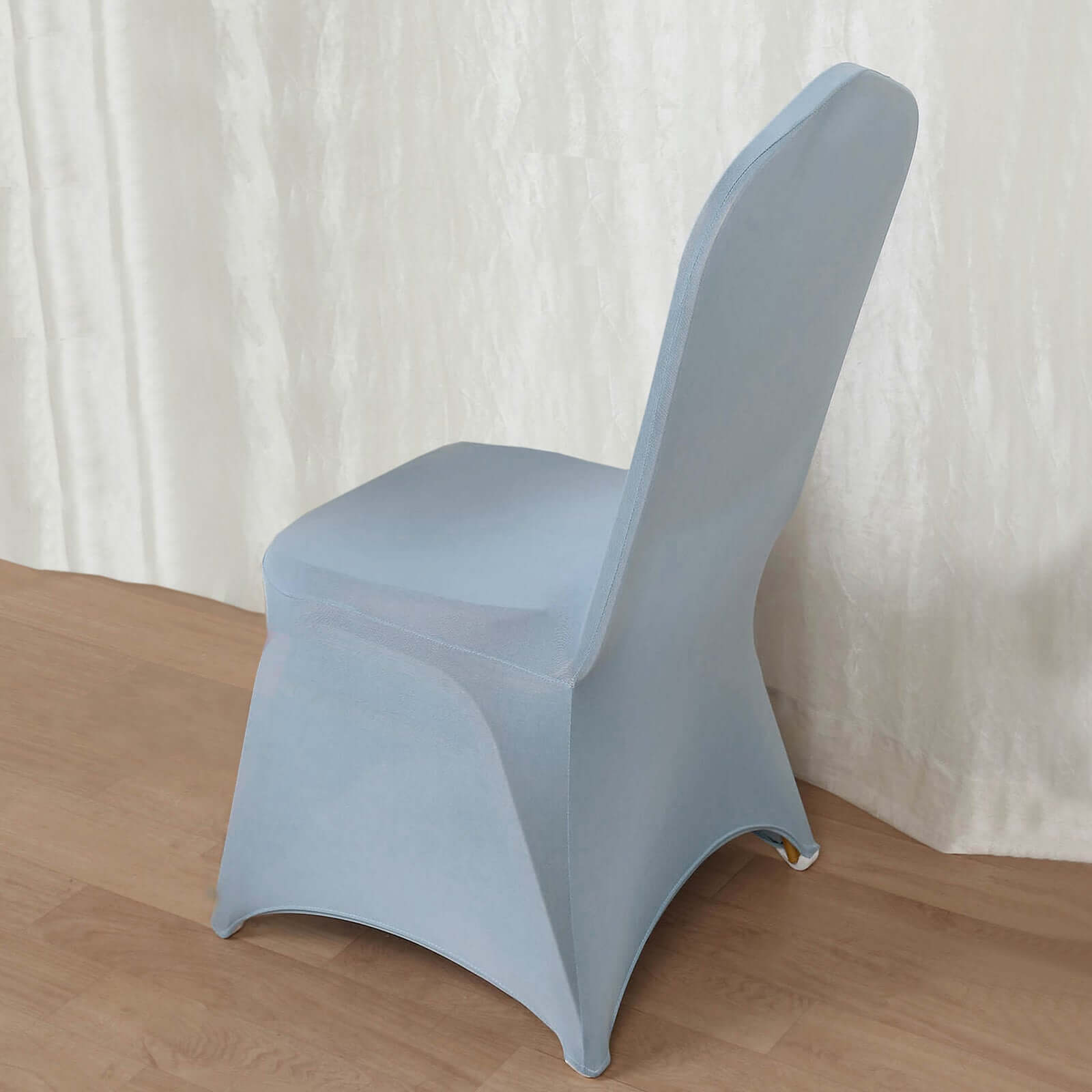 Dusty Blue Spandex Stretch Chair Cover for Banquets - 160GSM Premium Fabric