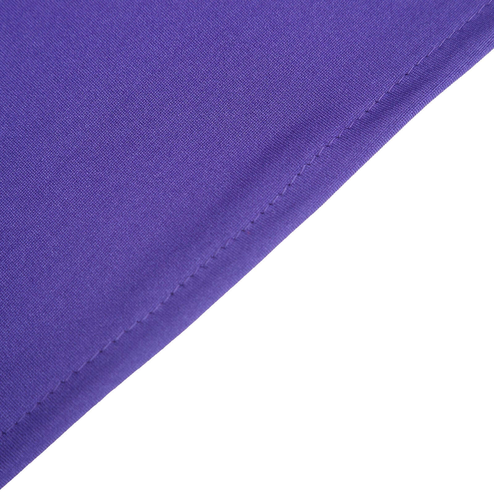 3-Piece Matte Purple Spandex Fitted Covers for 5ft, 6ft, 7ft Round Top Chiara Wedding Arch Stands